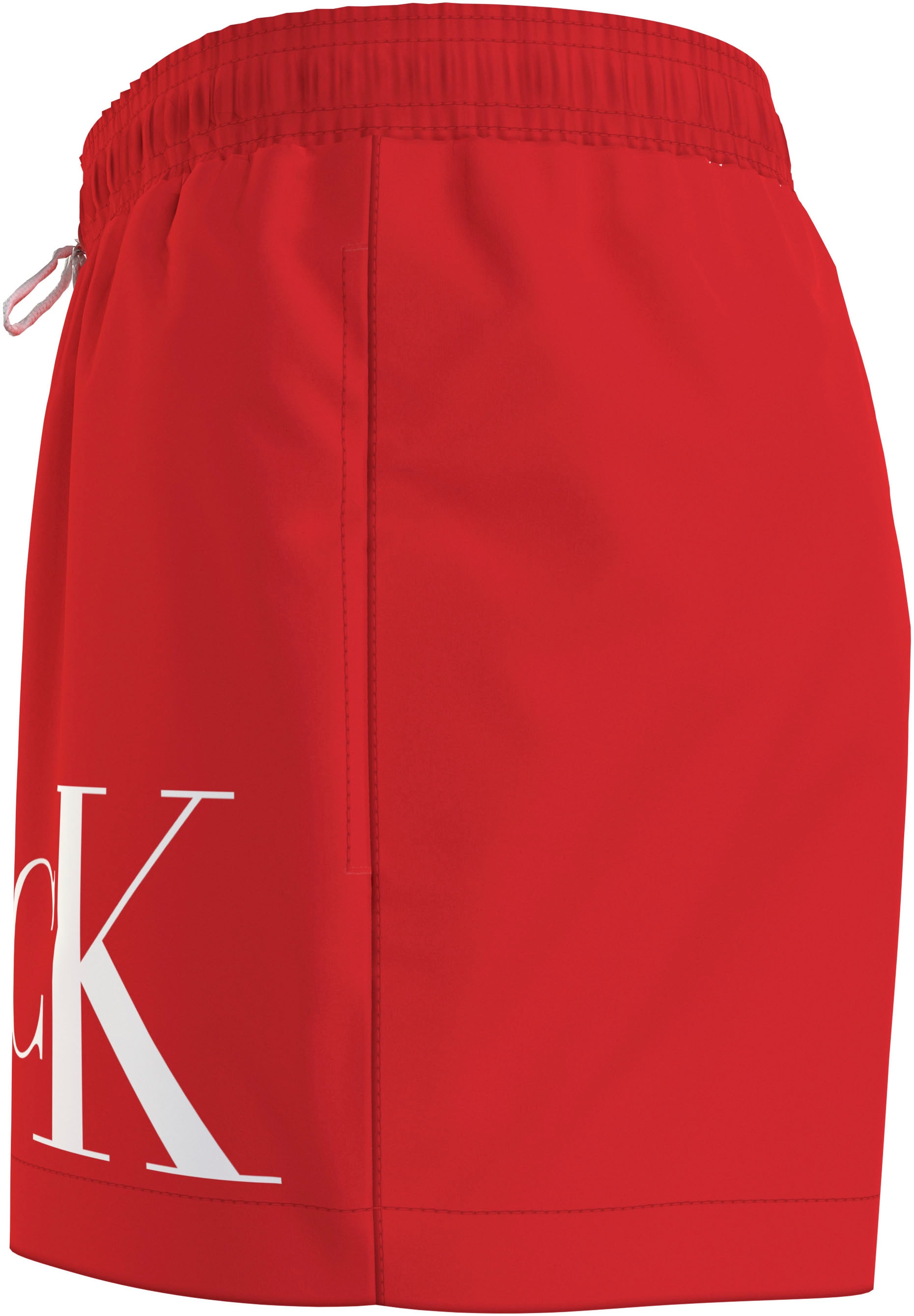 4. Bild von Calvin Klein Swimwear Badeshorts »SHORT DRAWSTRING«, mit großem Logo-Print auf dem Bein