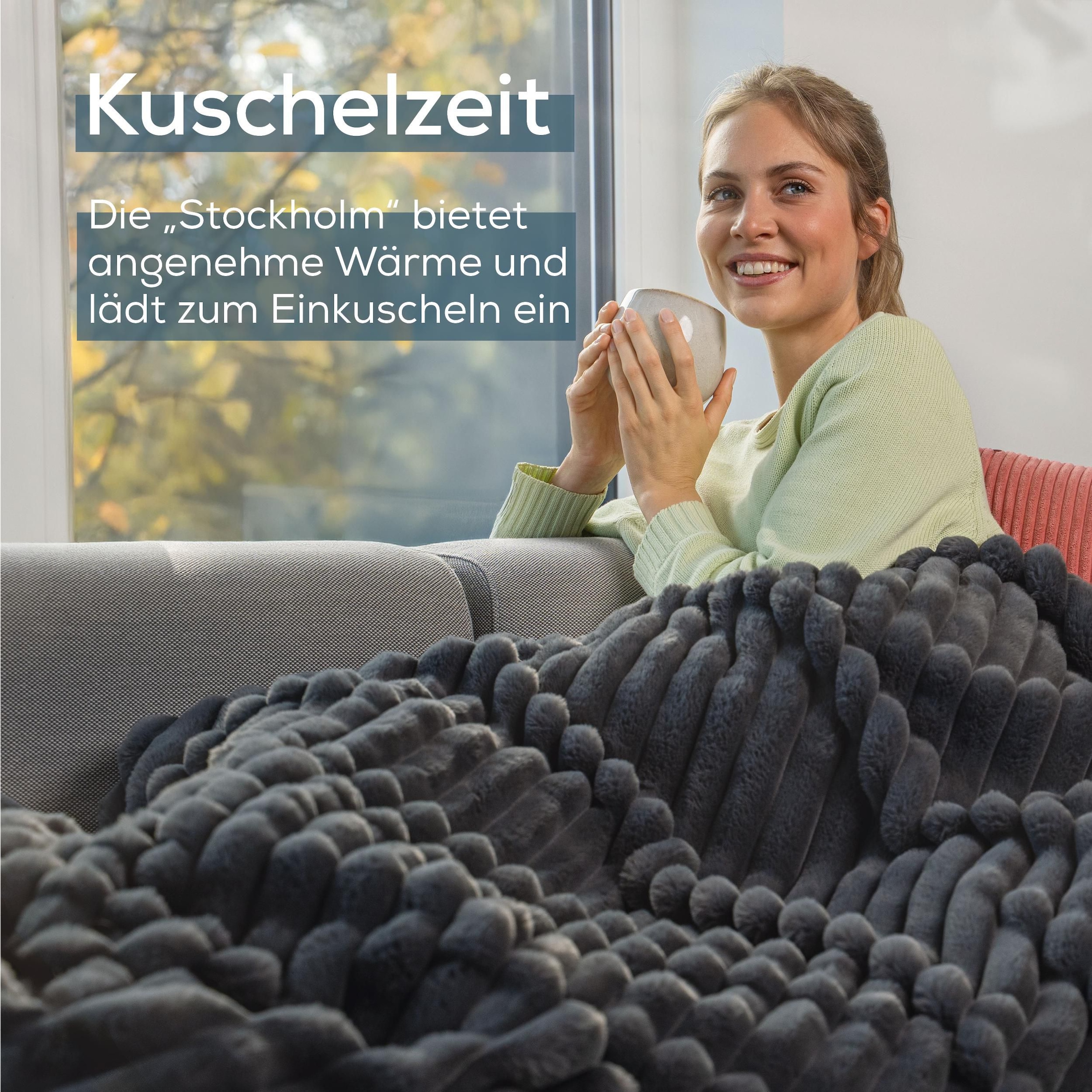 BEURER Heizdecke »HD 82 Stockholm, kuschelig, aus luxuriösem Obermaterial«