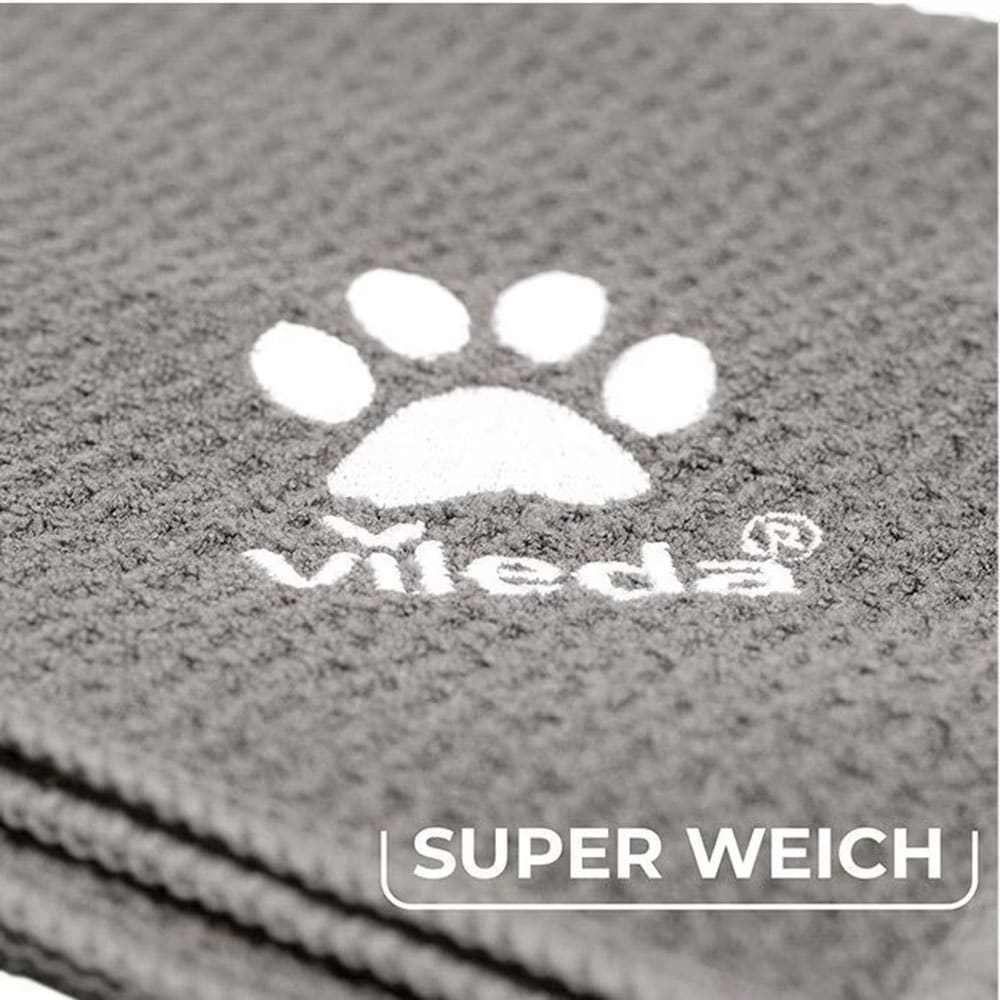 Vileda Wischbezug »Vileda Pet Pro Microfibre Tuch XL«, Mikrofaser, 22,5 cm, (1 St.), Trocknet 6x schneller als ein Baumwolltuch* 
*interner Labortest