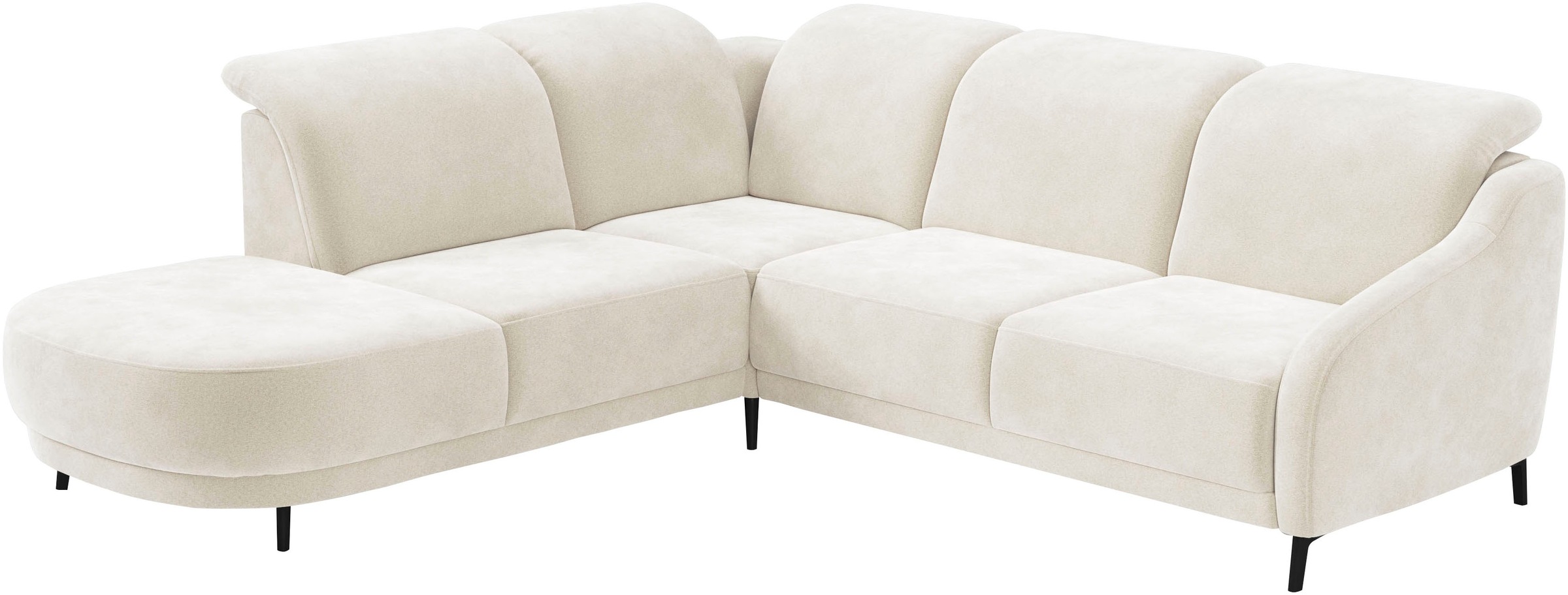 sit&more Ecksofa »Blues L-Form«, wahlweise mit Klapptisch und USB