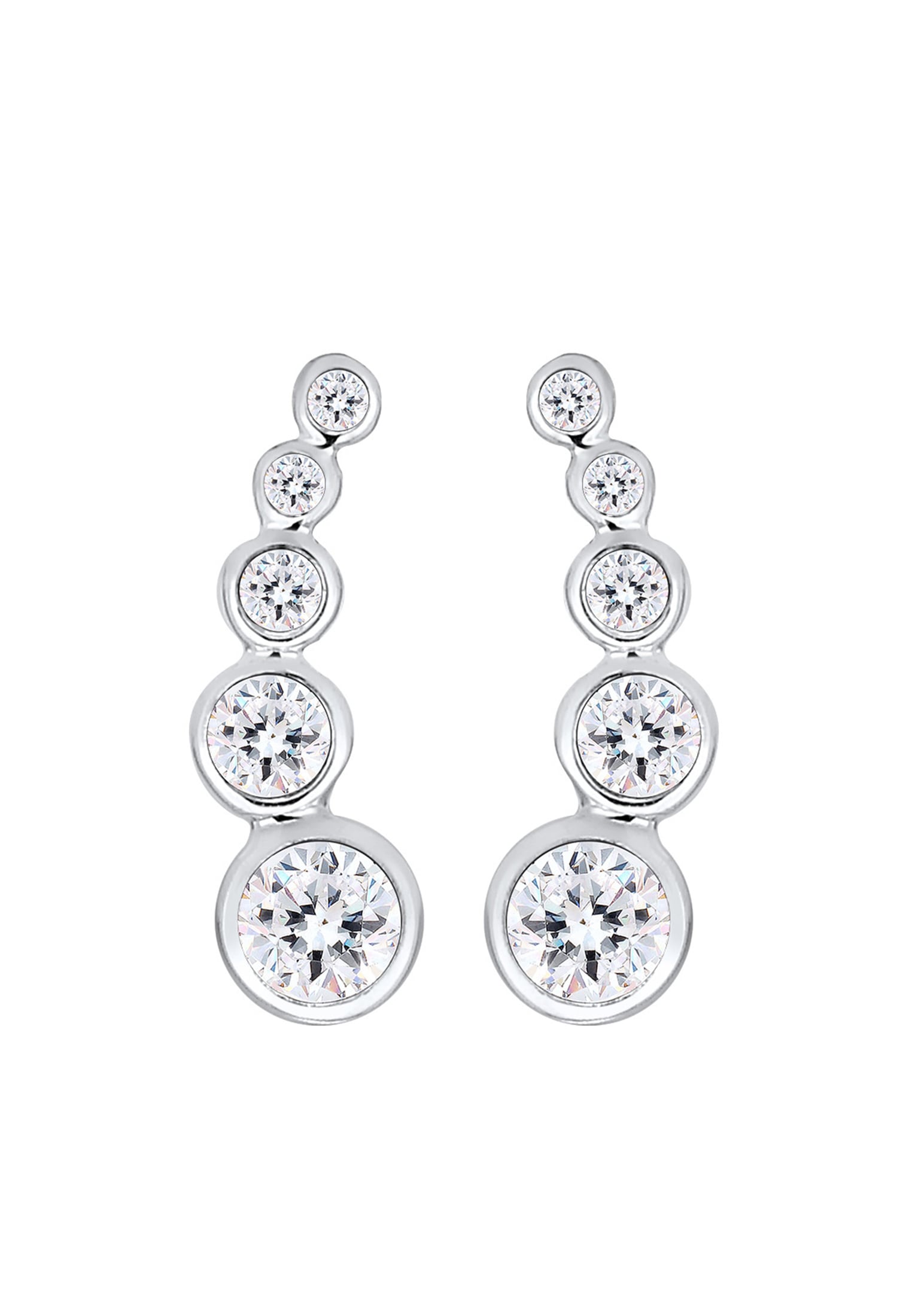 Elli Paar Ohrstecker »Ohrklemme Earclimber, mit Kristallen von Swarovski®«