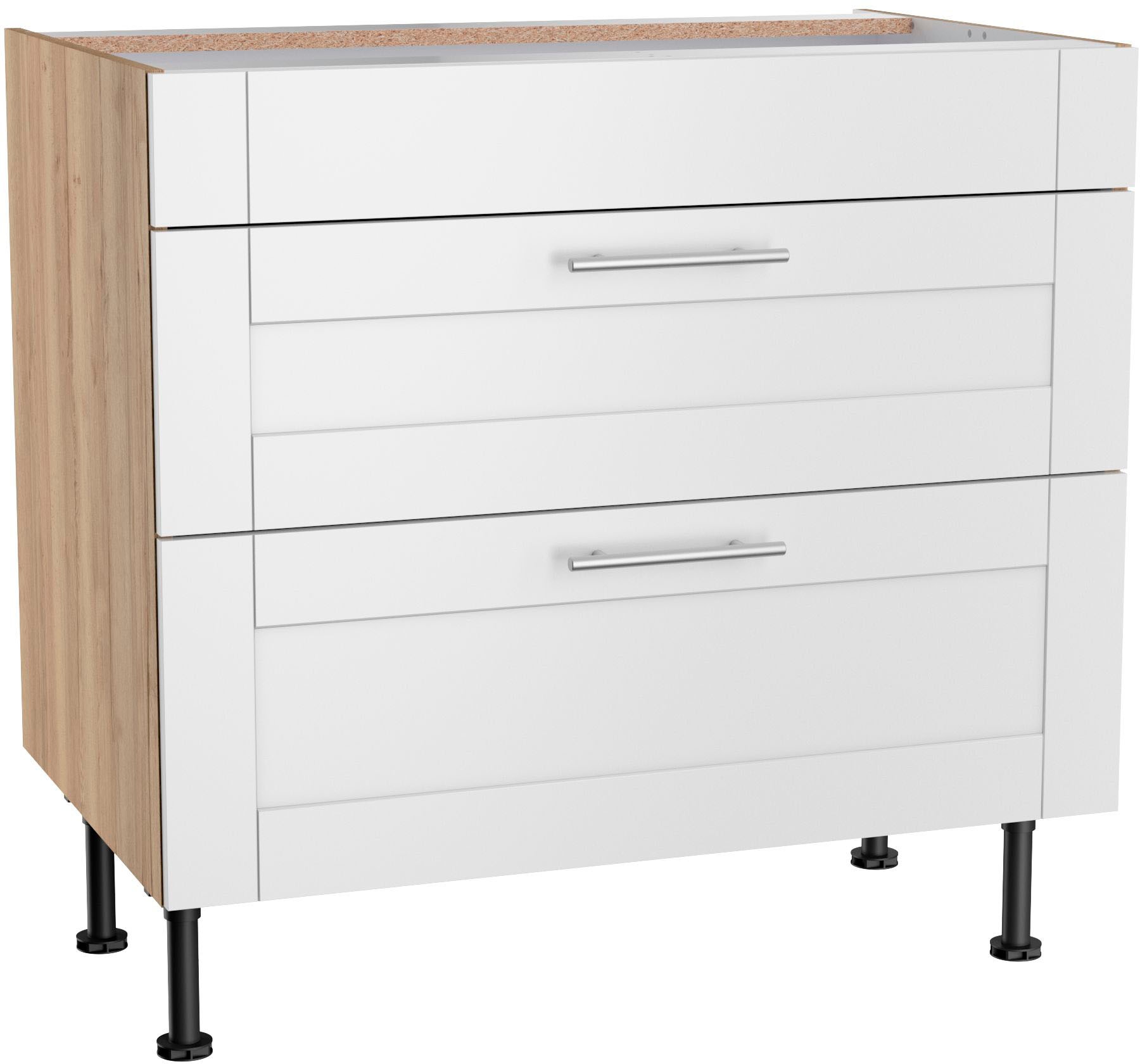 KOCHSTATION Kochfeldumbauschrank »KS-Ahus«, Breite 90 cm