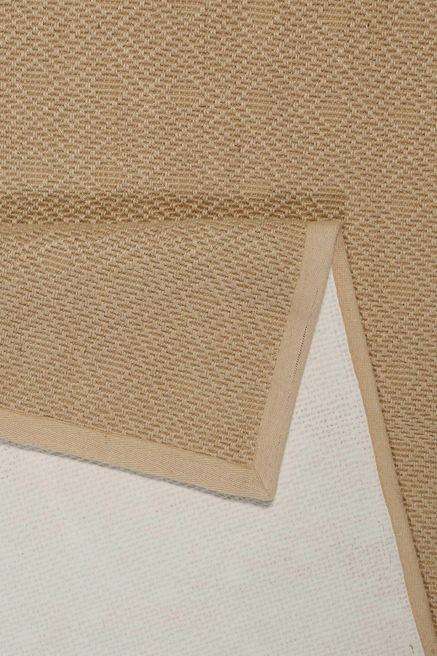 Wecon home Teppich »Hugo two,  Juteteppich,  als Läufer erhältlich« rechteckig 8 mm Höhe Naturfaser, 100% Jute, Sisal-Optik, pflegeleicht, Wohnzimmer, Raute