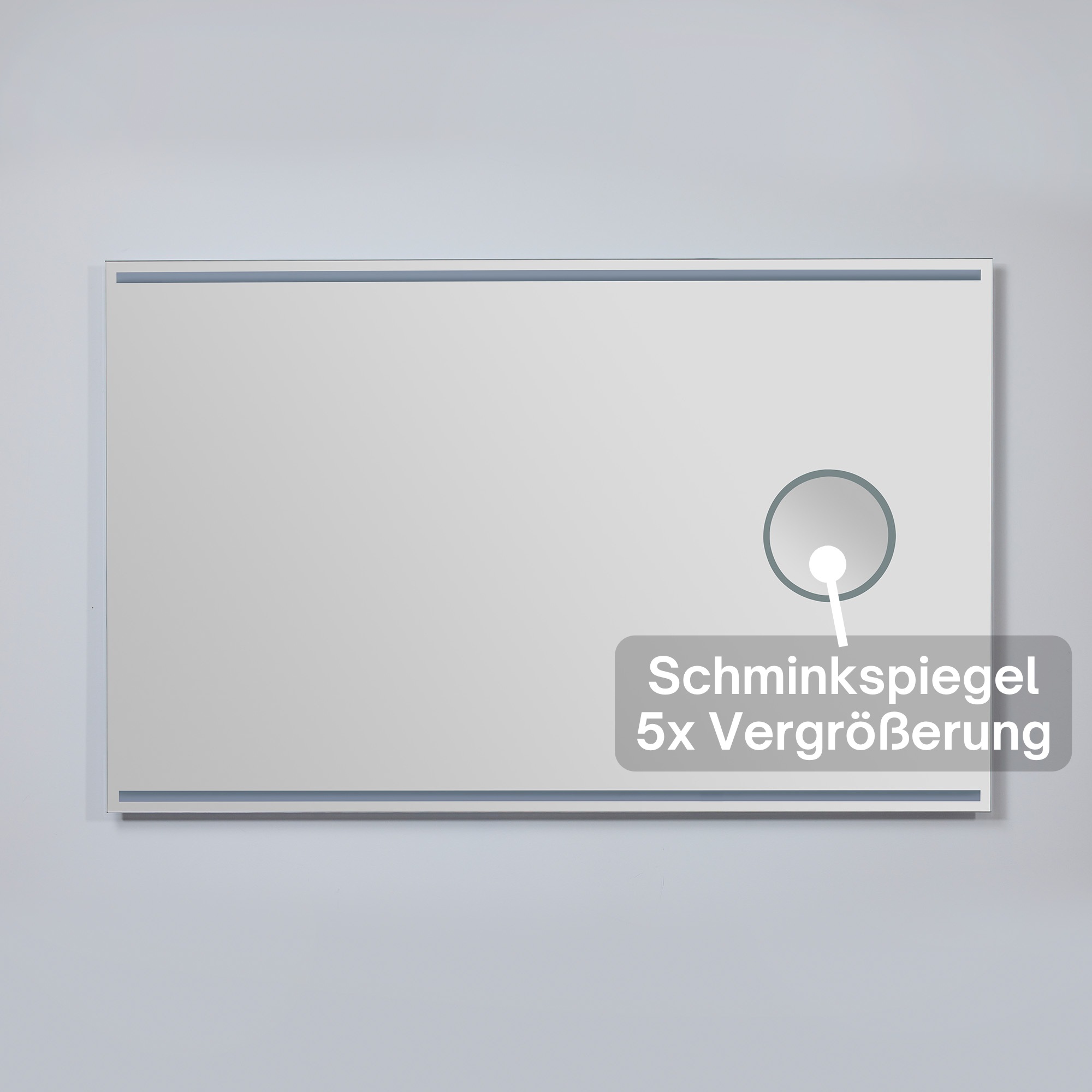 Loevschall Badspiegel »Focus, Spiegel mit Beleuchtung, Integrierter Schmink günstig online kaufen
