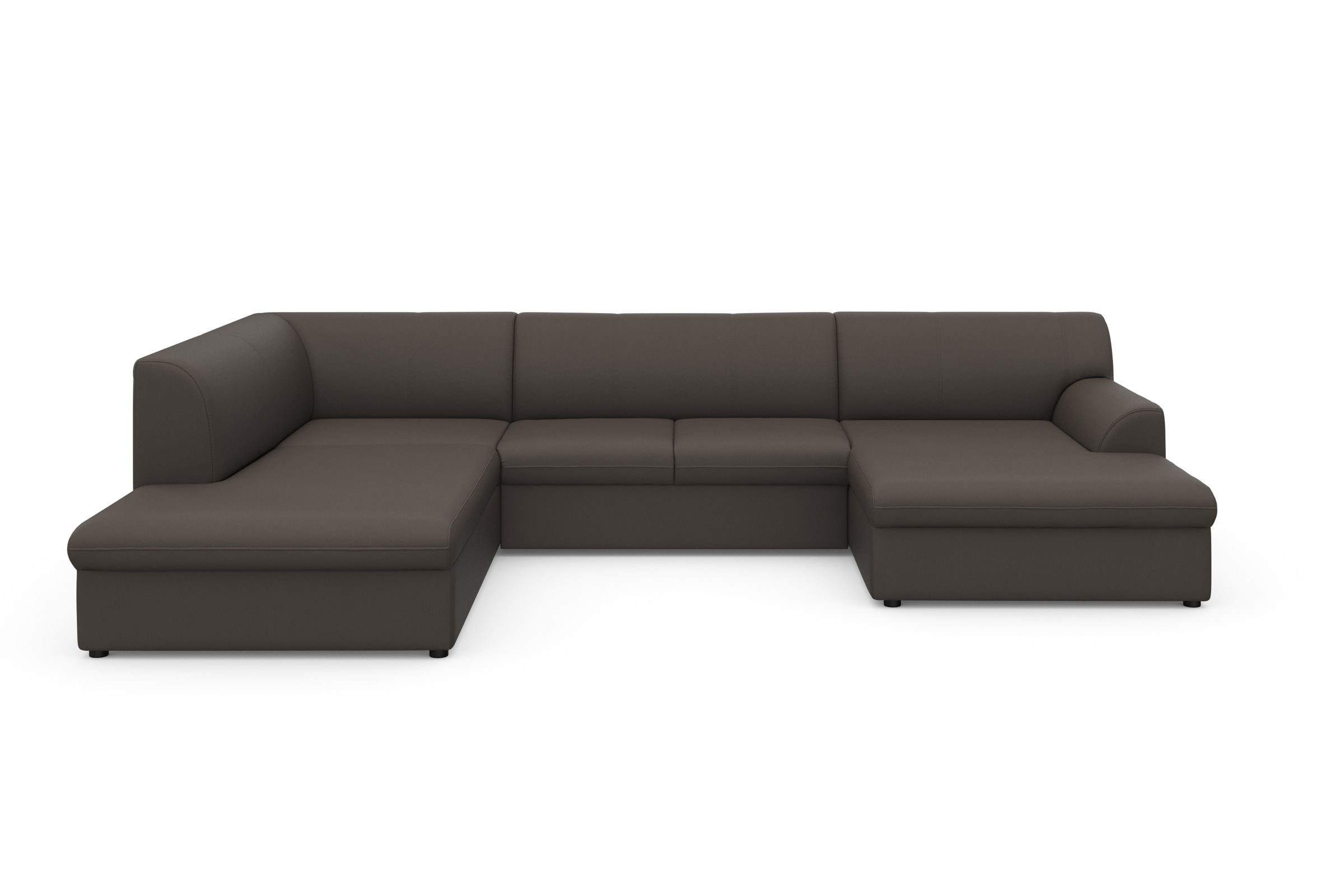 DOMO collection Wohnlandschaft »Topper, elegant und zeitlos, komfortabel, U-Form«, wahlweise mit Bettfunktion