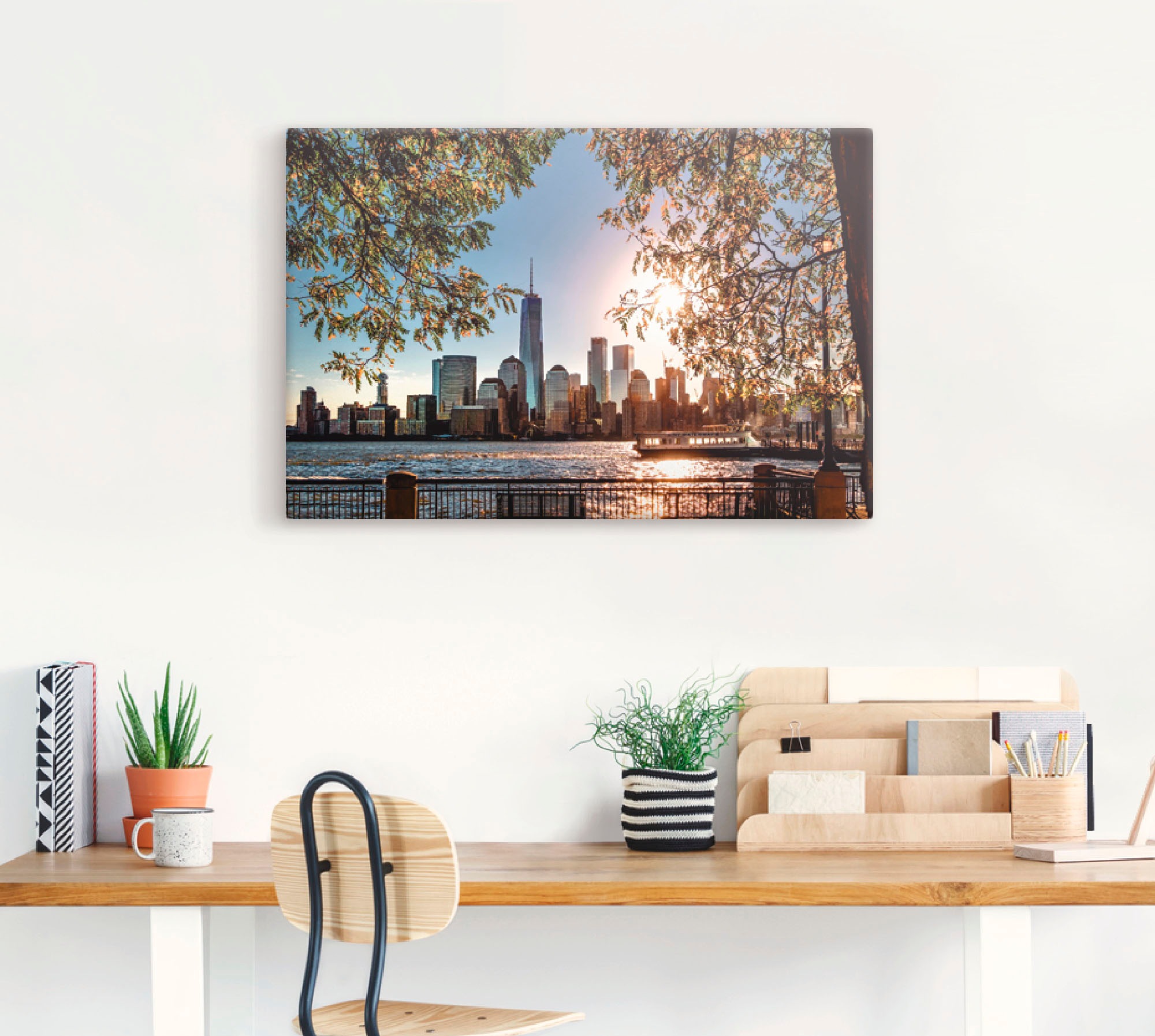 Artland Wandbild »Sonnenaufgang über New York« Amerika 1 Stk. tlg. als Alub günstig online kaufen