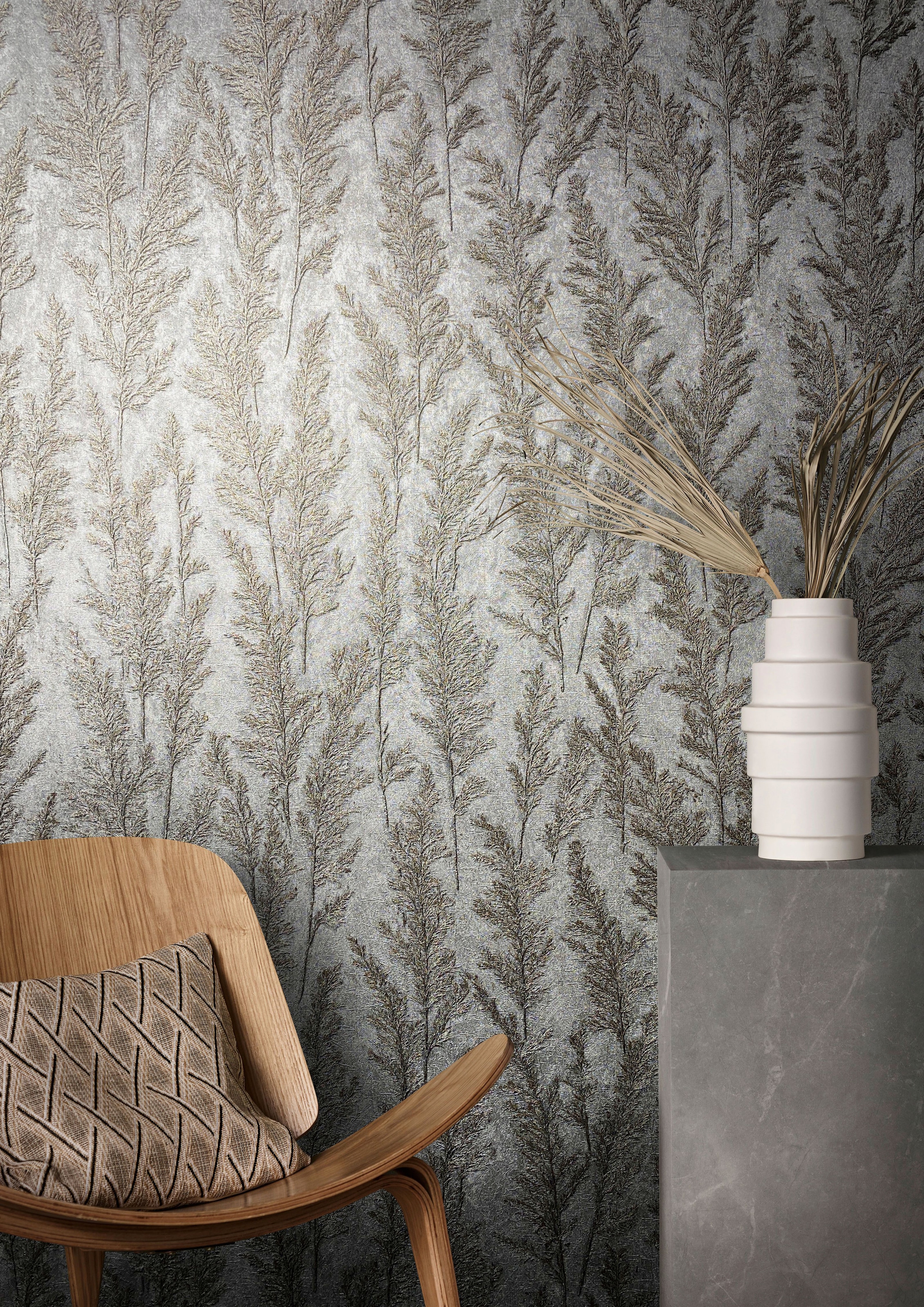 Marburg Vliestapete, Wald-botanisch-floral, moderne Tapete für Wohnzimmer Schlafzimmer Küche