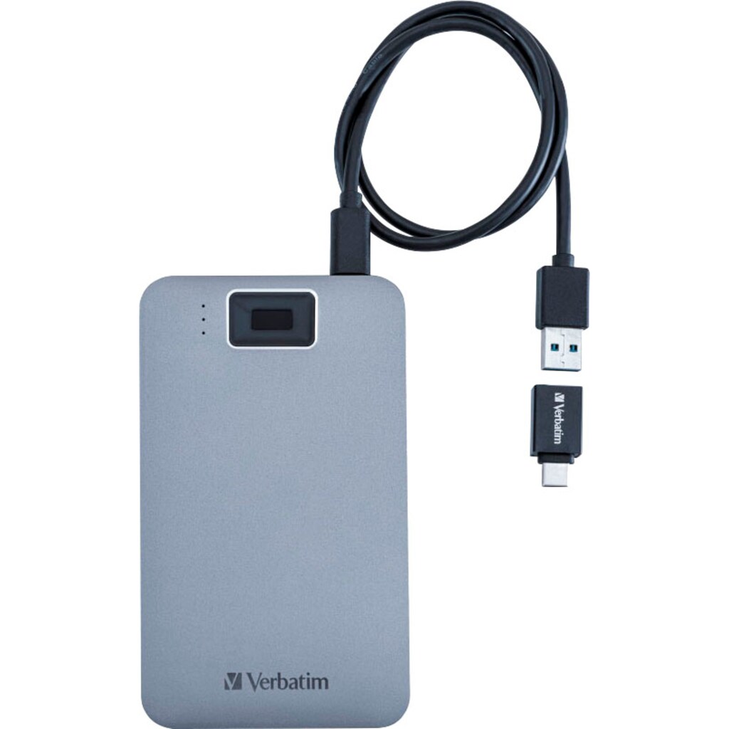 Verbatim externe HDD-Festplatte »Executive Fingerprint Secure 1TB«, 2,5 Zoll, Anschluss USB 3.2 Gen-1