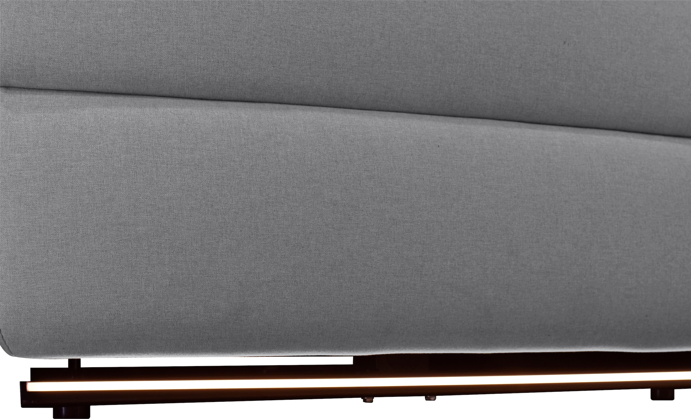 Places of Style 3-Sitzer »Pareli 229cm, manuelle u. elektr. Relaxfunktion in 2 Sitzen«, USB, KT-Verstellung, LED Beleuchtung, in Echtleder, Kunstleder, Web