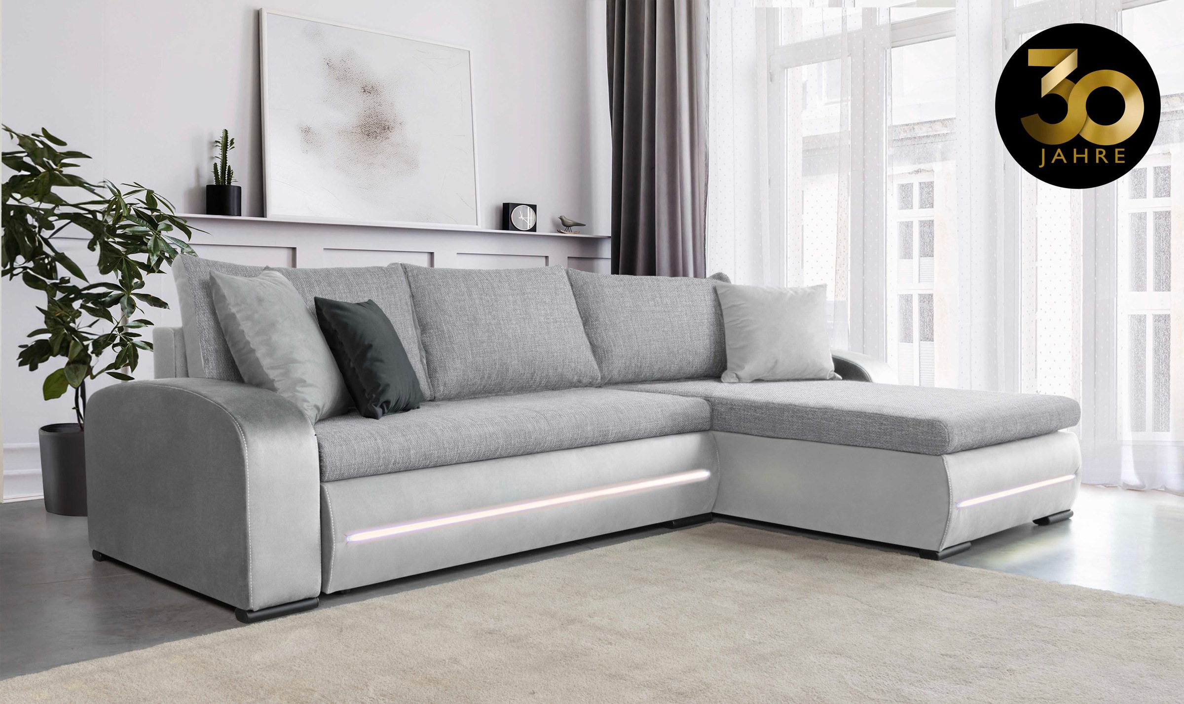 COLLECTION AB Ecksofa "Wind L-Form", inkl. Schlaffunktion und Bettkasten, f günstig online kaufen