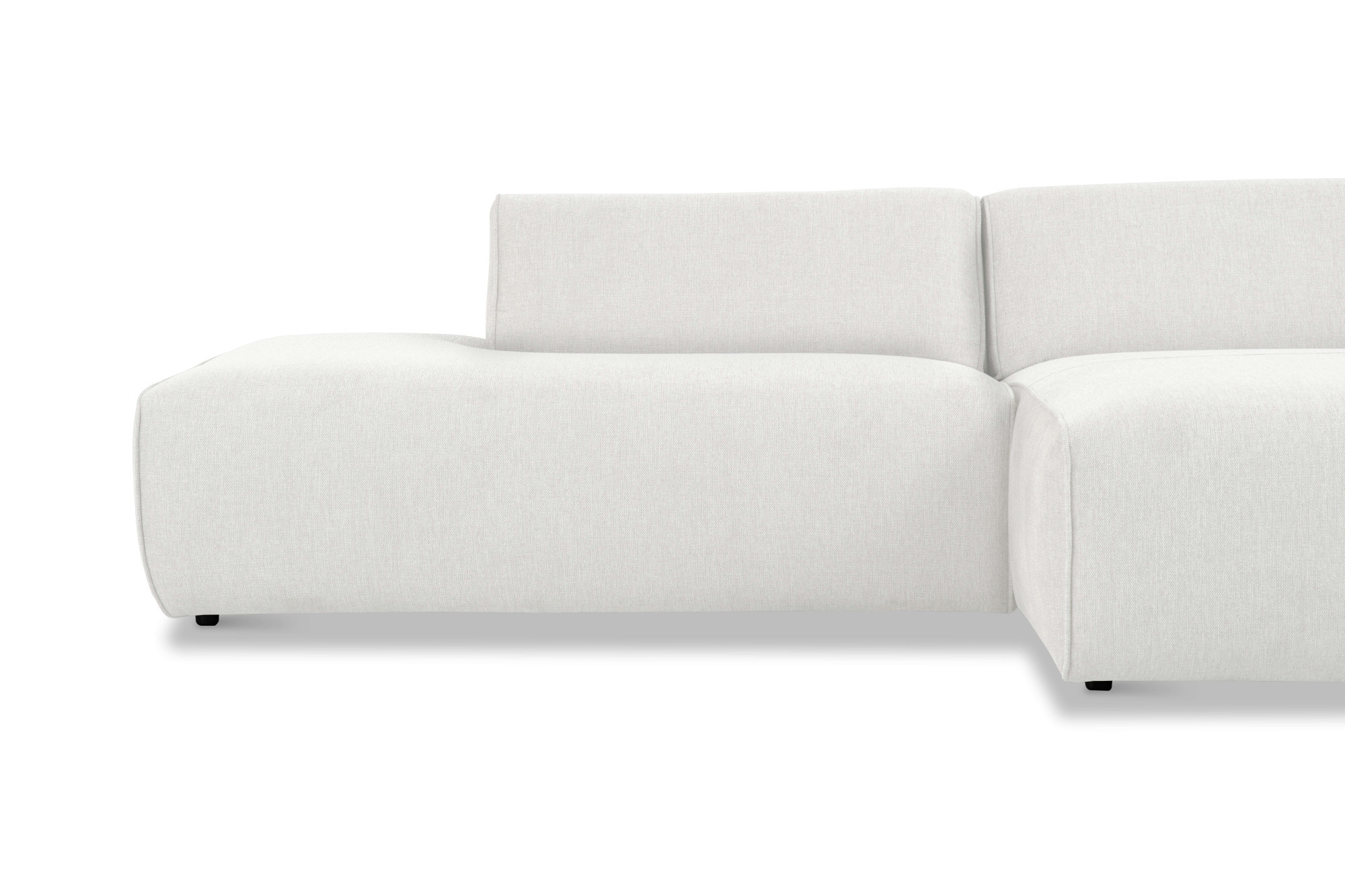 andas Ecksofa »Noord«, mit Kedernaht, Breite 227 cm, Cord, Struktur, Webstoff