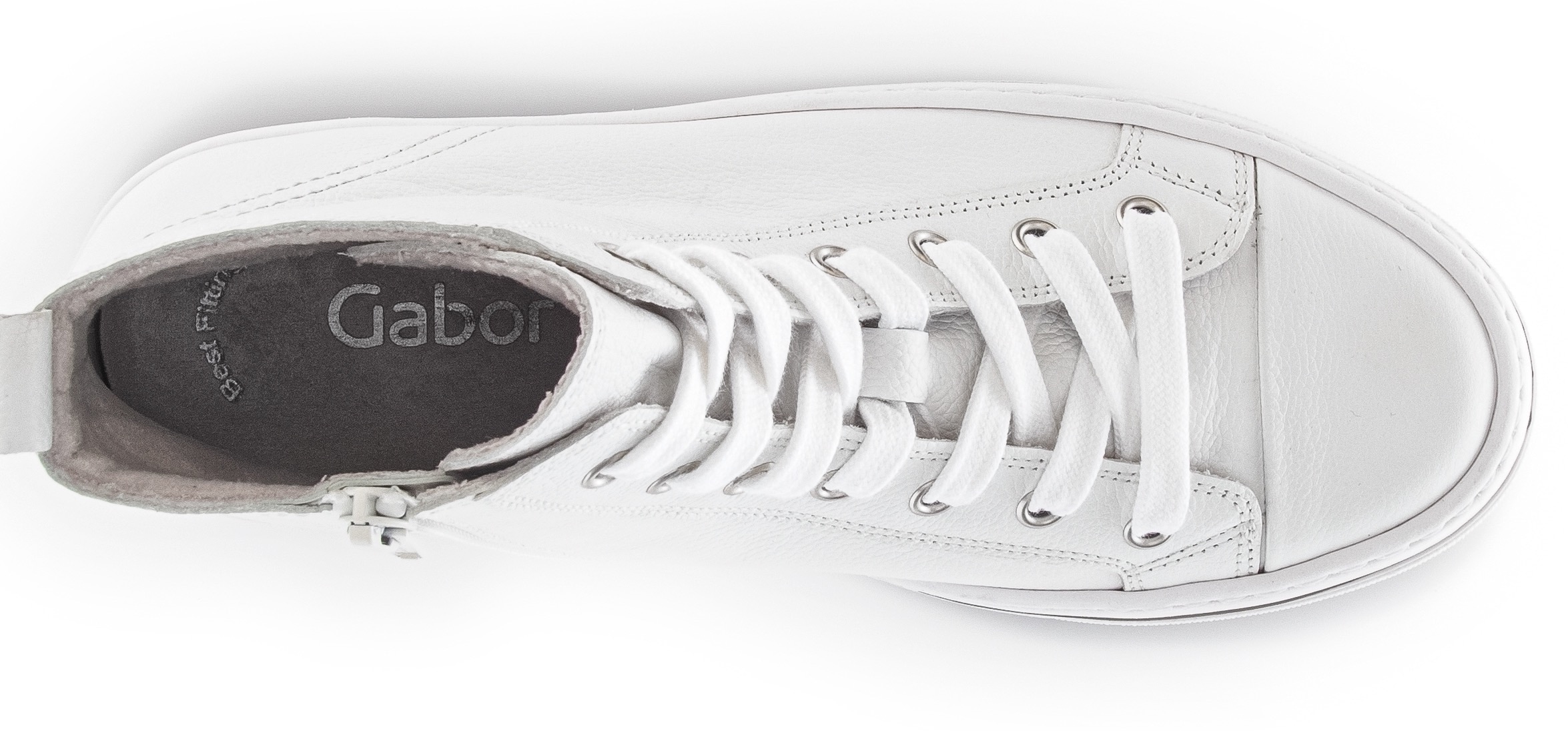 Gabor Sneaker, High Top-Sneaker, Freizeitschuh, Schnürschuh mit Reißverschluss