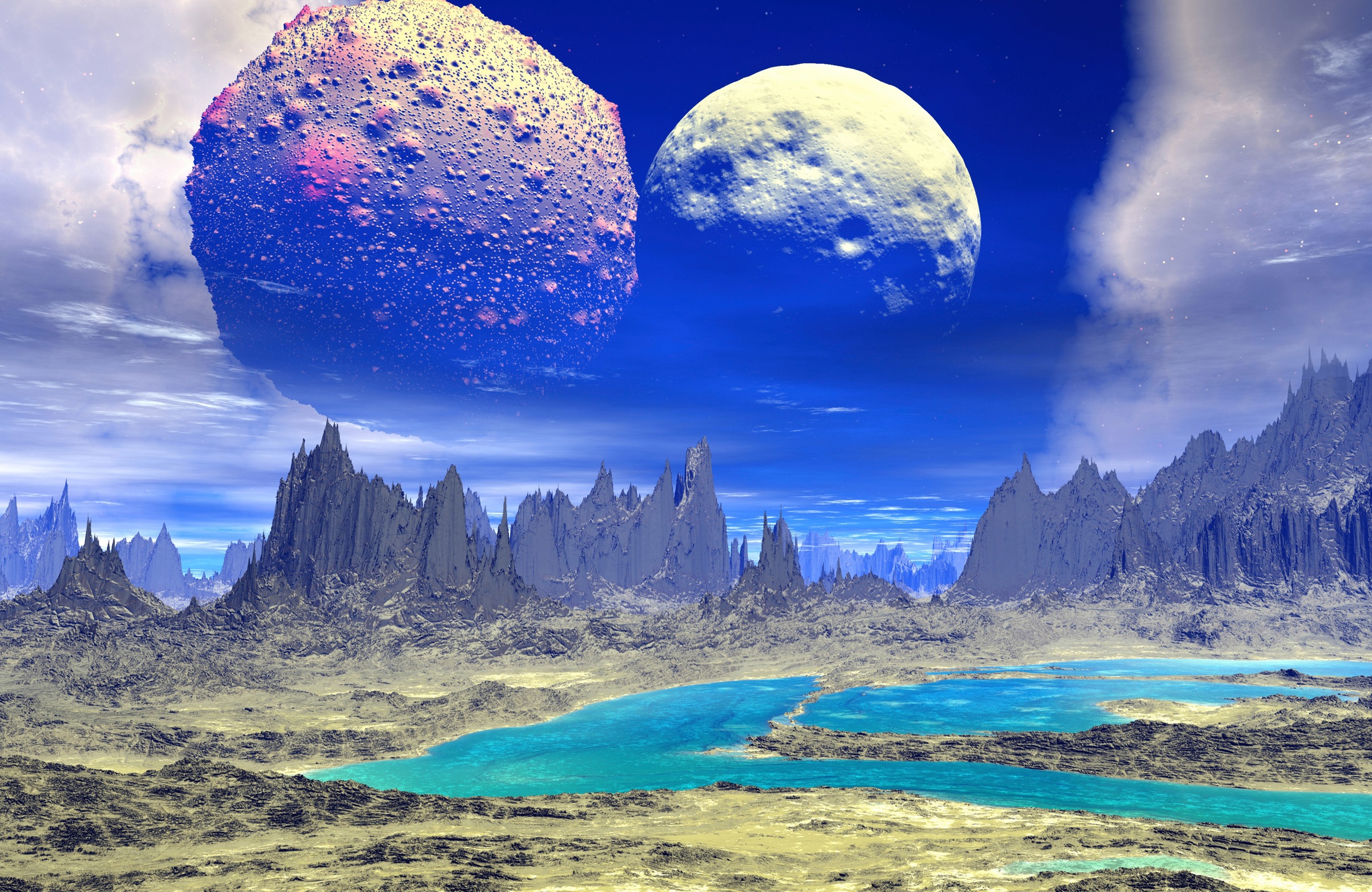 Papermoon Fototapete »PLANETEN-FUTURISTISCH WELTRAUM MOND GALAXIE UNIVERSUM günstig online kaufen