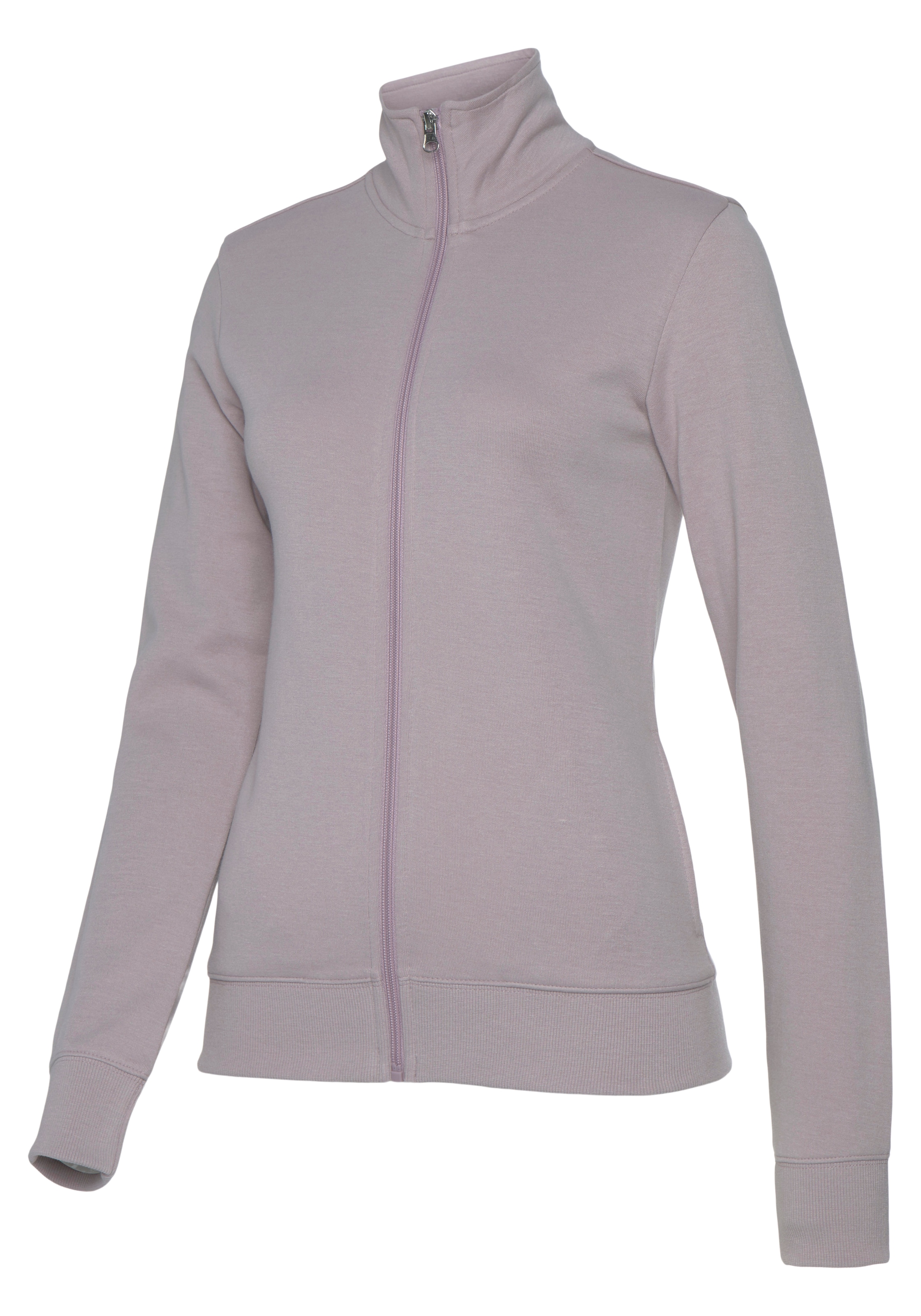 Bench. Loungewear Sweatjacke, mit bestickten Stehkragen, Loungeanzug