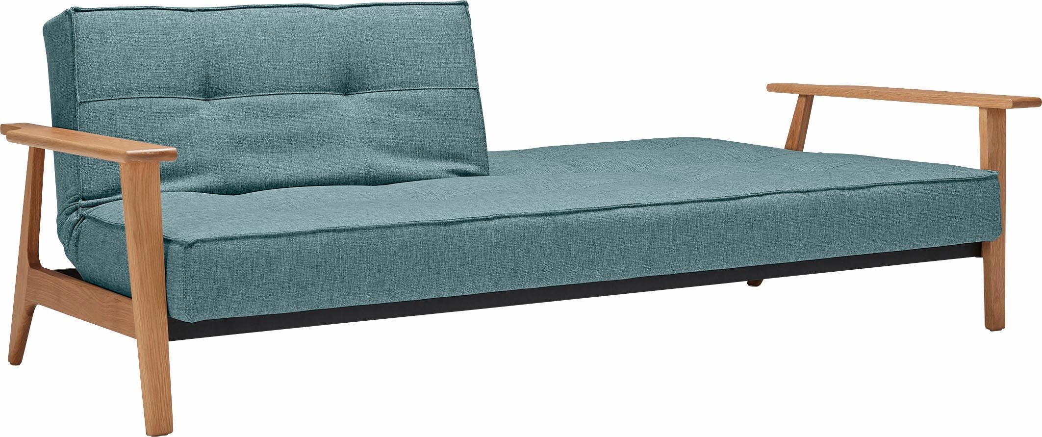 INNOVATION LIVING ™ Schlafsofa »Splitback Frej, Dauerschlafsofa, bequem mit Federkernunterfederung«, mit stabilen Armlehnen, in skandinavischem Design