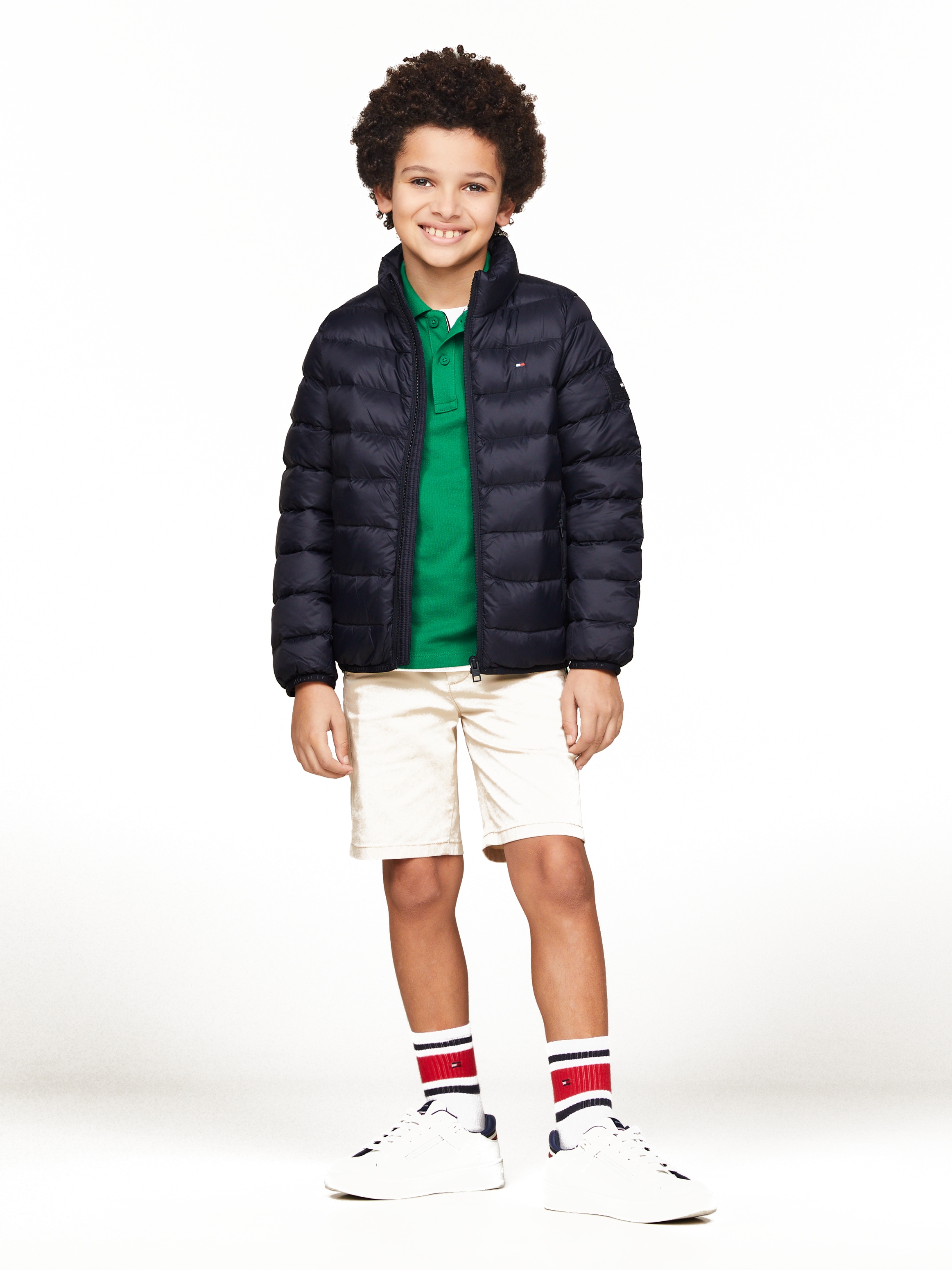 Tommy Hilfiger Daunenjacke »U ESSENTIAL LIGHT JACKET«, mit Logo-Details