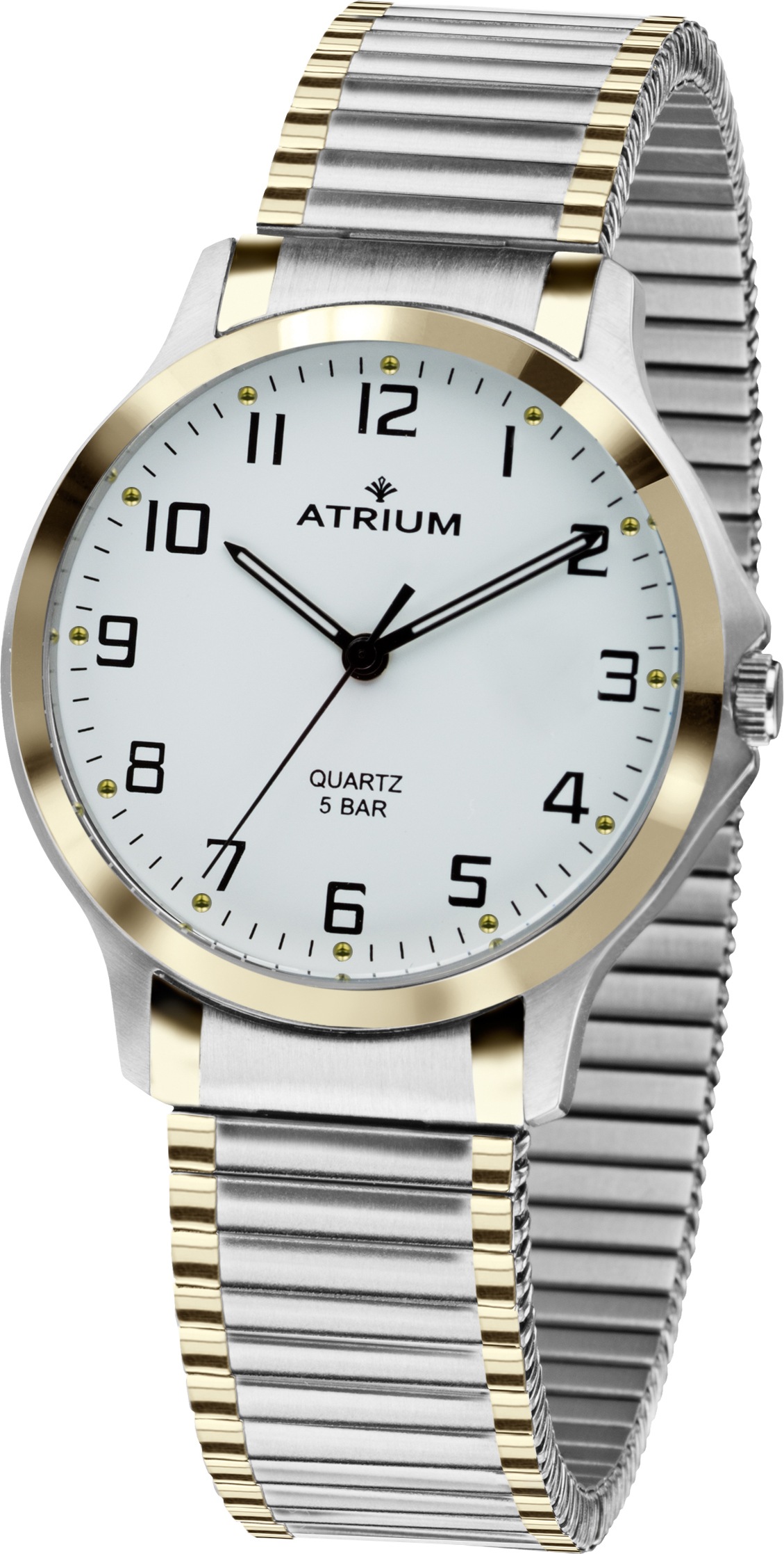 Atrium Quarzuhr, Armbanduhr, Damenuhr, Edelstahlarmband, analog