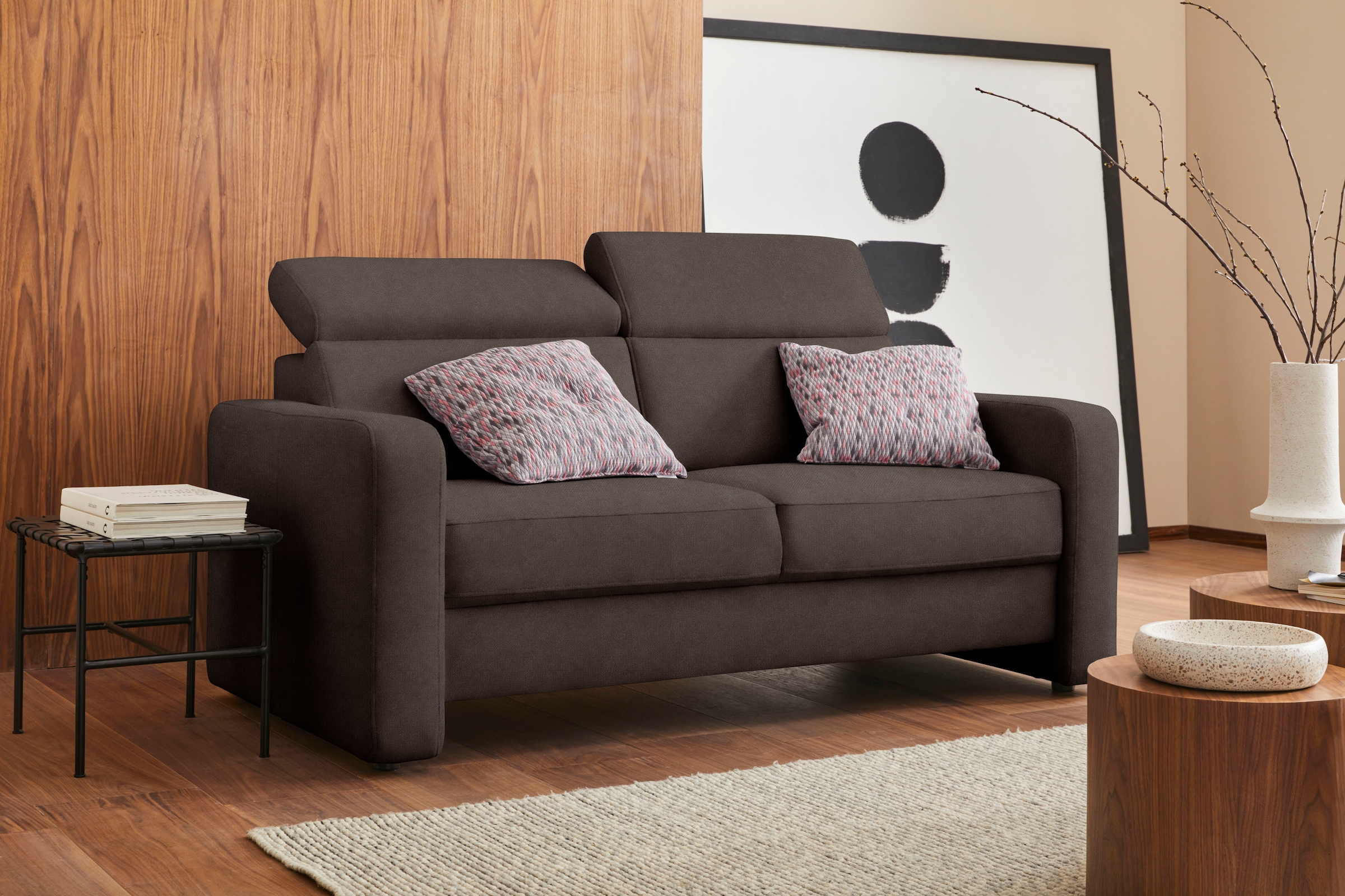 sit&more 2,5-Sitzer »Bologna«, inklusive Kopfteilverstellung und Federkern