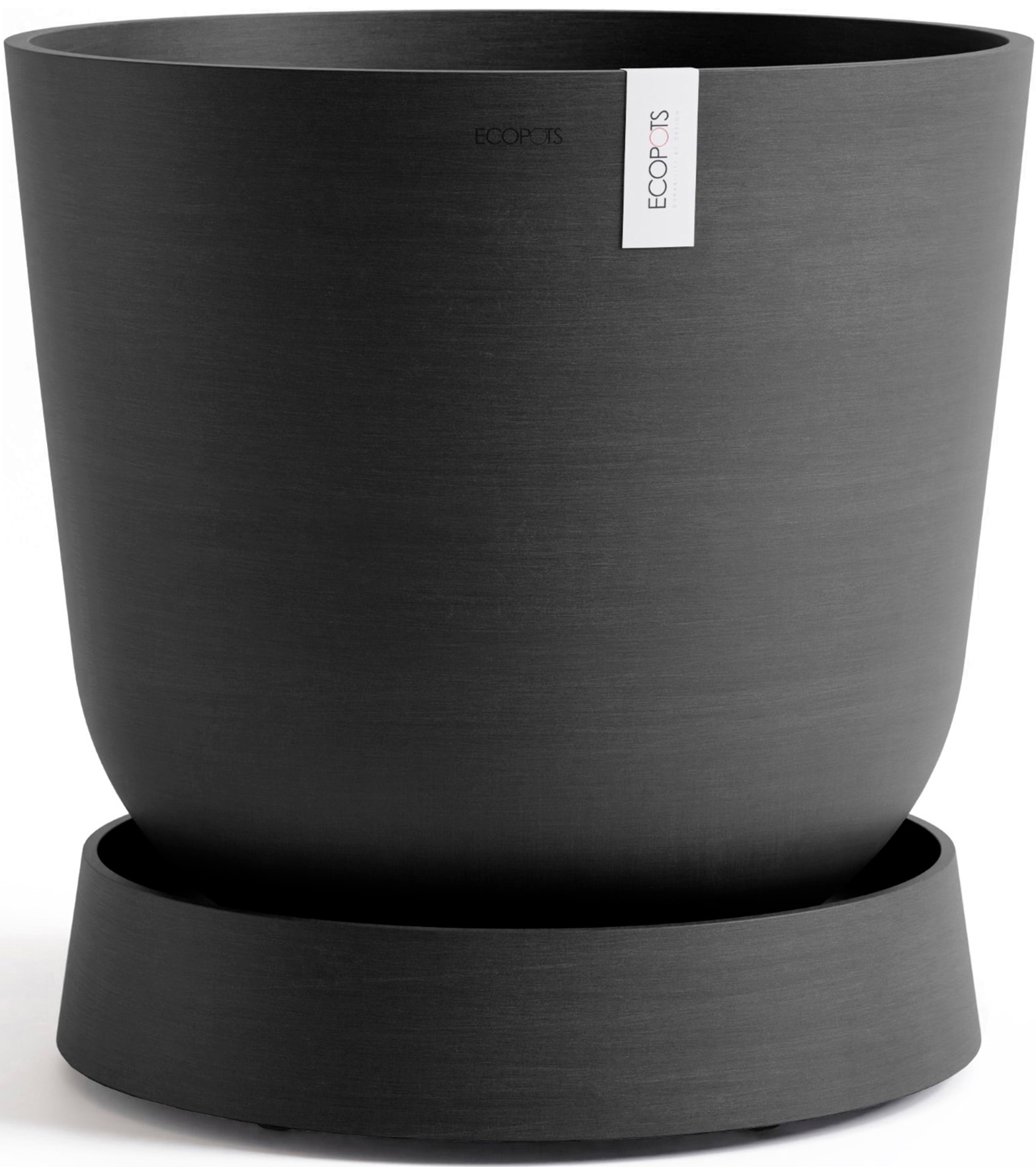 ECOPOTS Topfuntersetzer »mit Rollen Oslo 45 Dunkelgrau«, für innen und außen: frostsicher, bruchsicher und lichtbeständig