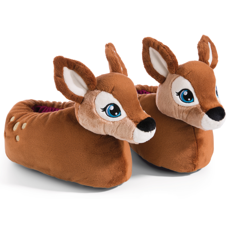 NICI Plüsch Hausschuhe »REH MALA MAGIC« Hausschuh mit süßem Motiv braun Reh Mala 34/37 34/37 Zum Schlupfen