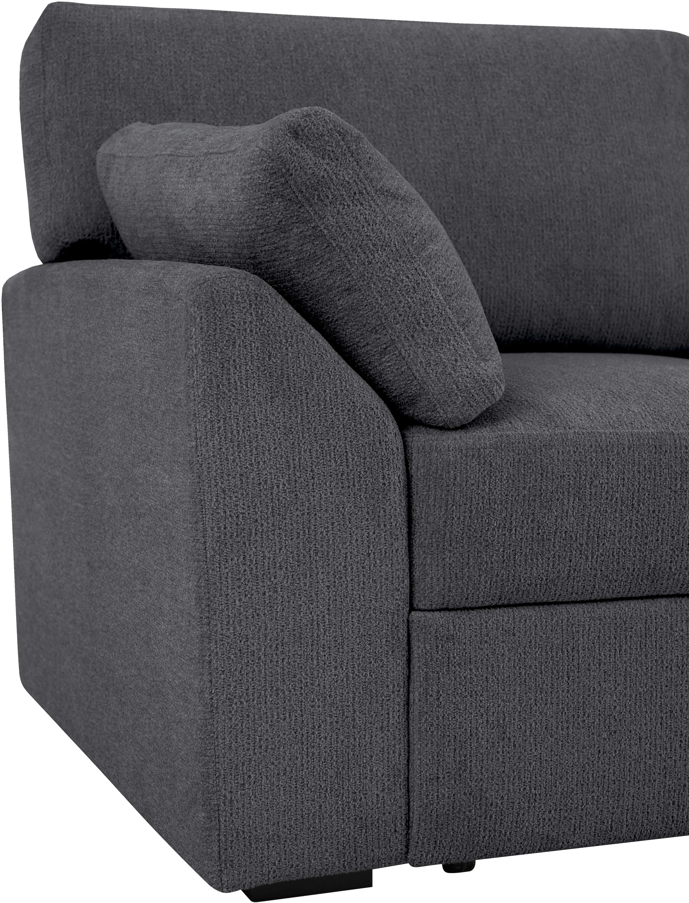 Home affaire 3-Sitzer »Citry«, Breite 233 cm, Chenille, mit Bettfunktion, Liegefläche 144x190 cm