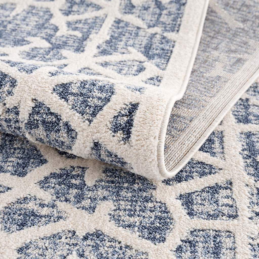 Carpet City Teppich »Art 1271«, rechteckig, 7 mm Höhe, Läufer, Kurzflor, Skandi-Muster, ideal für Wohnzimmer & Schlafzimmer