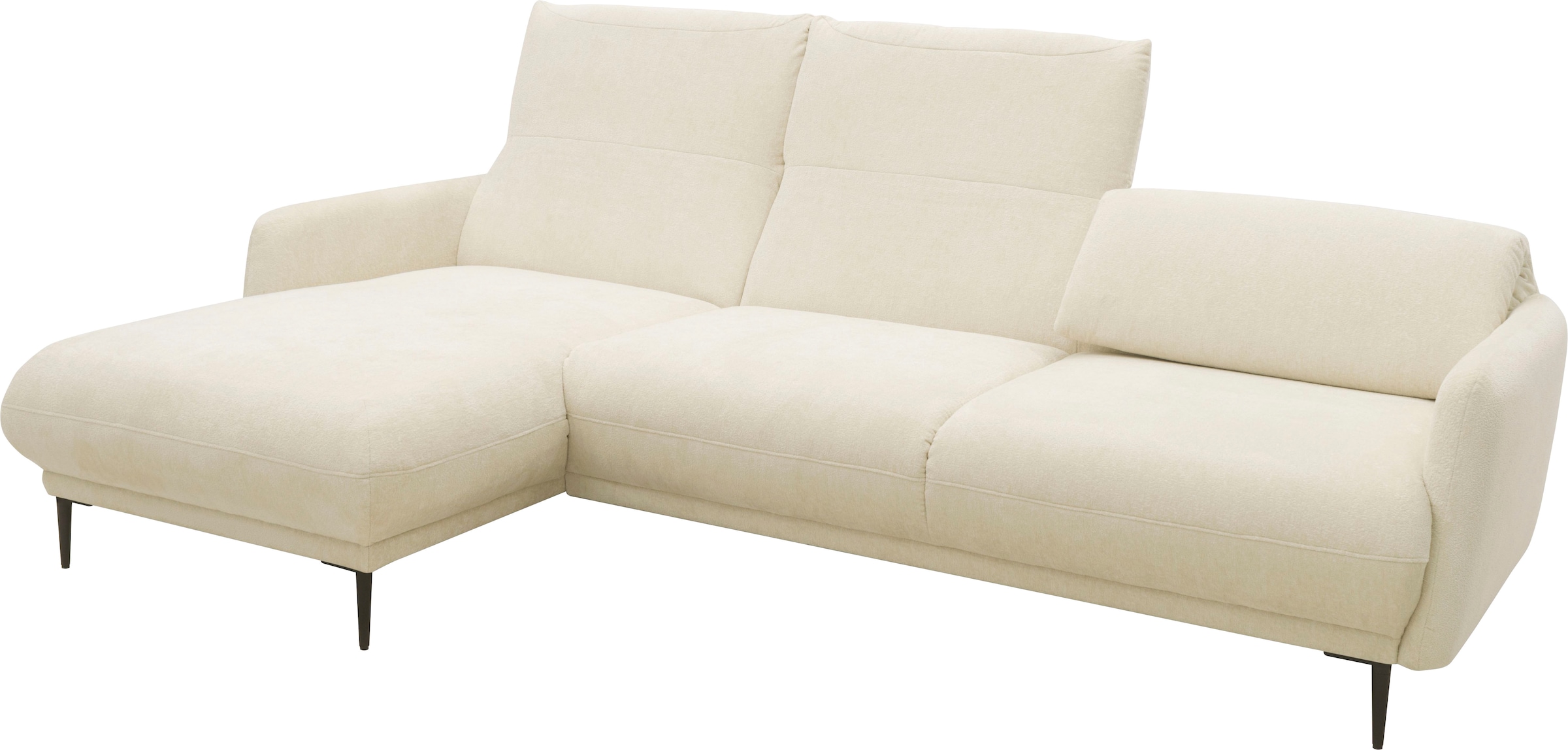 andas Ecksofa »Skovsende Sitzbreite 245 cm, Rückenlehne stufenlos hochklappbar für«, individuellen Sitzkomfort Kopfteilverstellung, L-Form