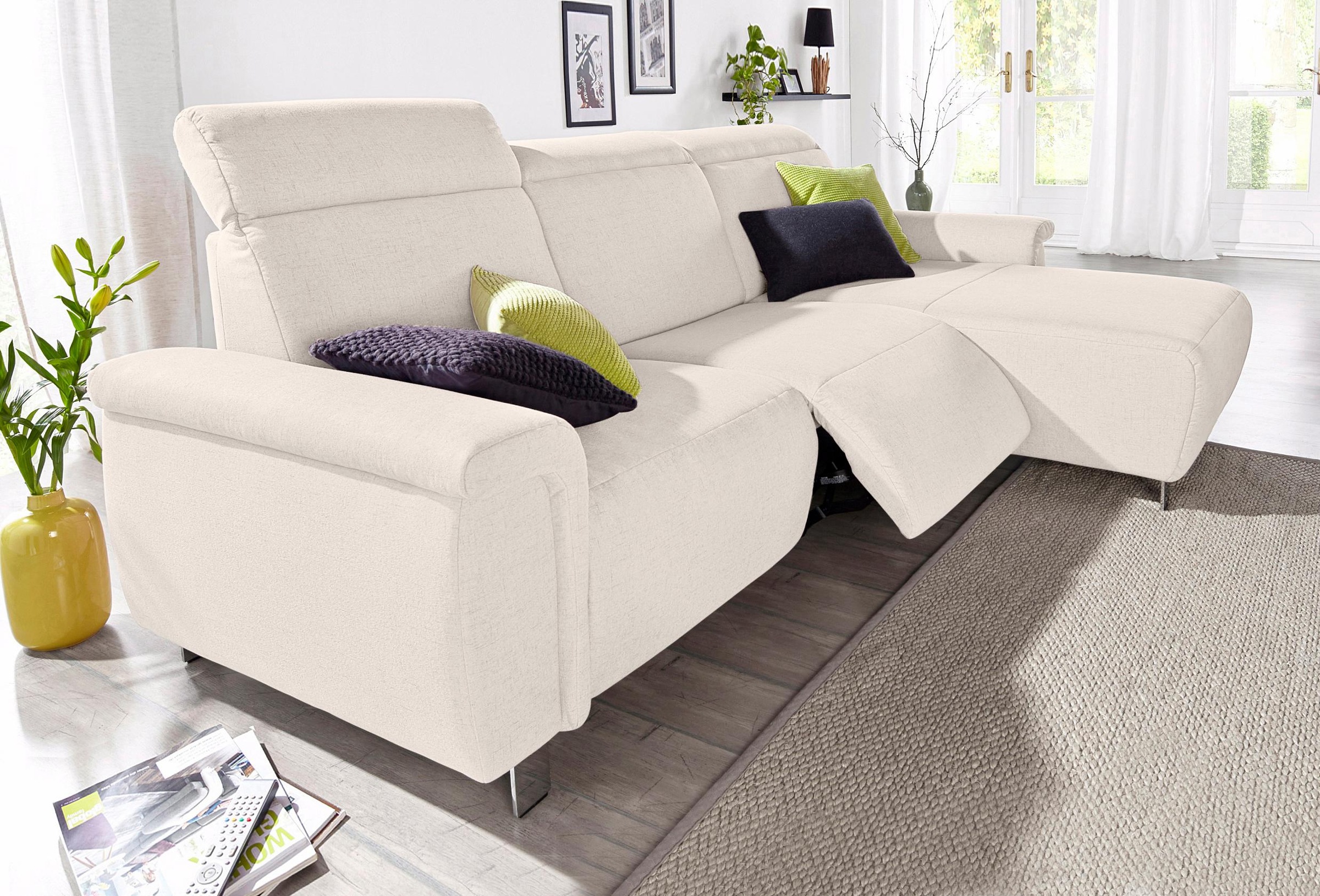 Jockenhöfer Gruppe Ecksofa »Double One«, mit 2x 120cm breiten, elektromotorischen  Relaxfunktionen auf Rechnung kaufen