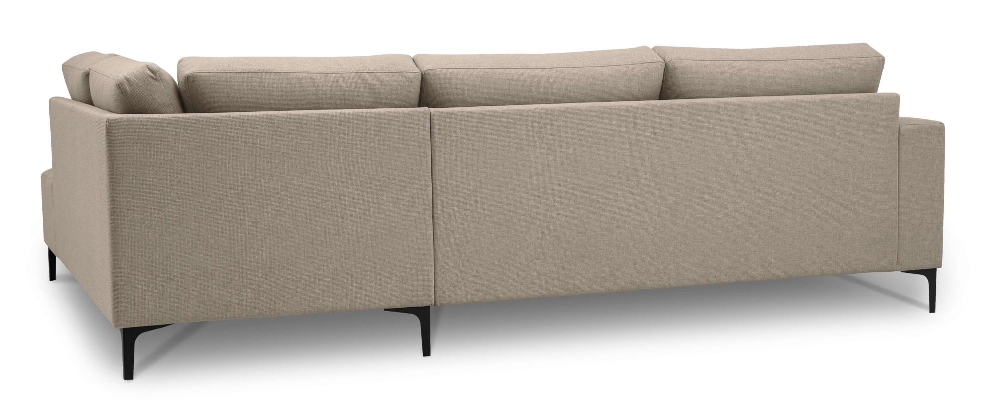 Home affaire Ecksofa »Tournon, L-Form, Breite 256 cm, Webstoff, Chenille«, Designsofa im nordischen Stil, Wellenunterfederung, Metallfüße
