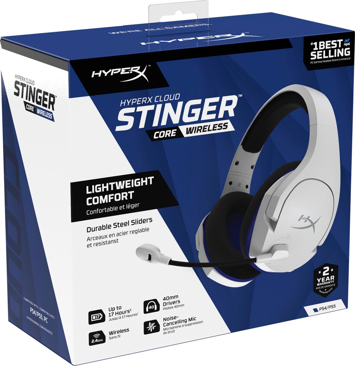 HyperX Gaming-Headset »Cloud Stinger Wireless«, Rechnung Core Bluetooth, Rauschunterdrückung bestellen auf