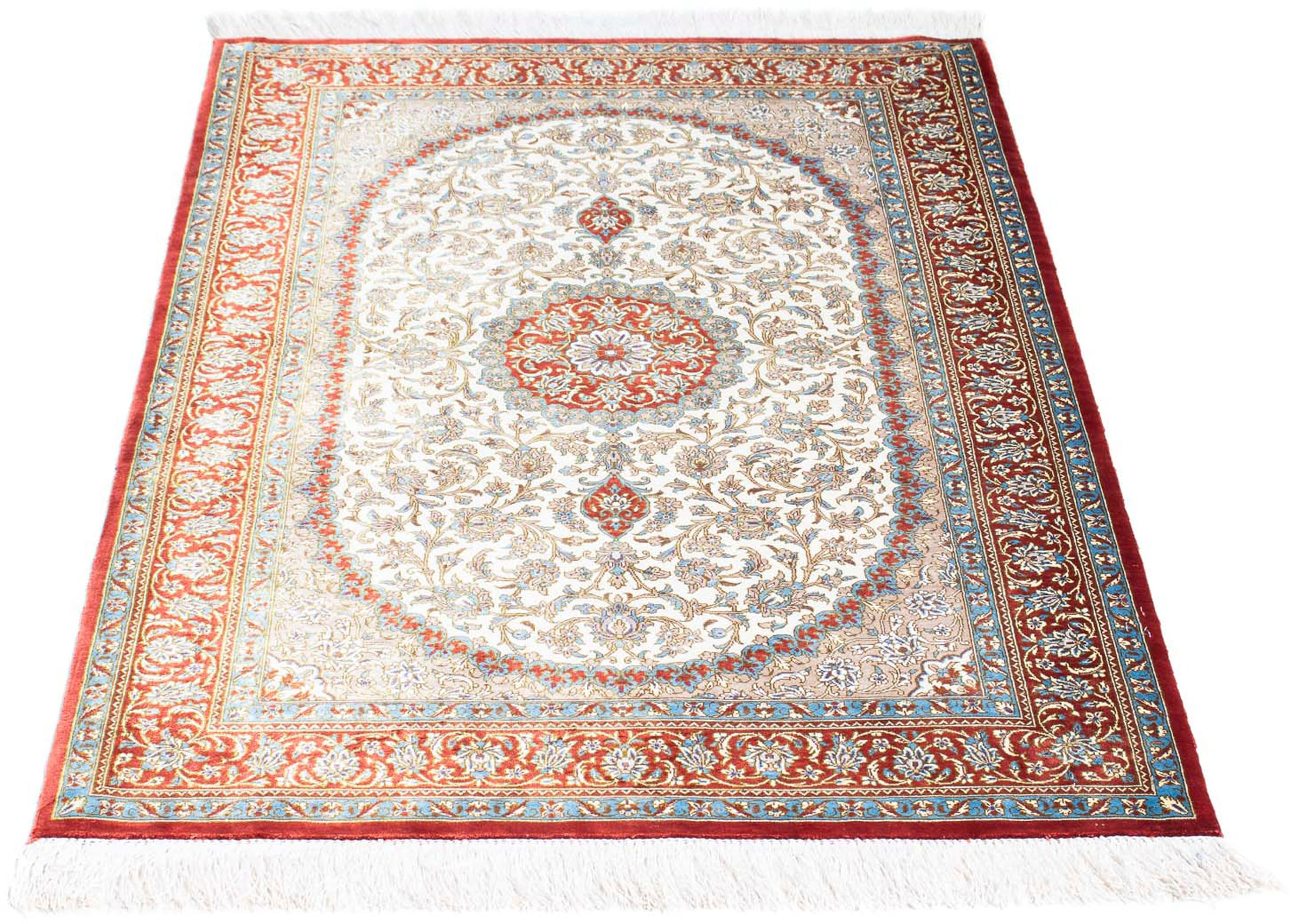 morgenland Orientteppich »Perser - Ghom - 118 x 80 cm - beige«, rechteckig, günstig online kaufen