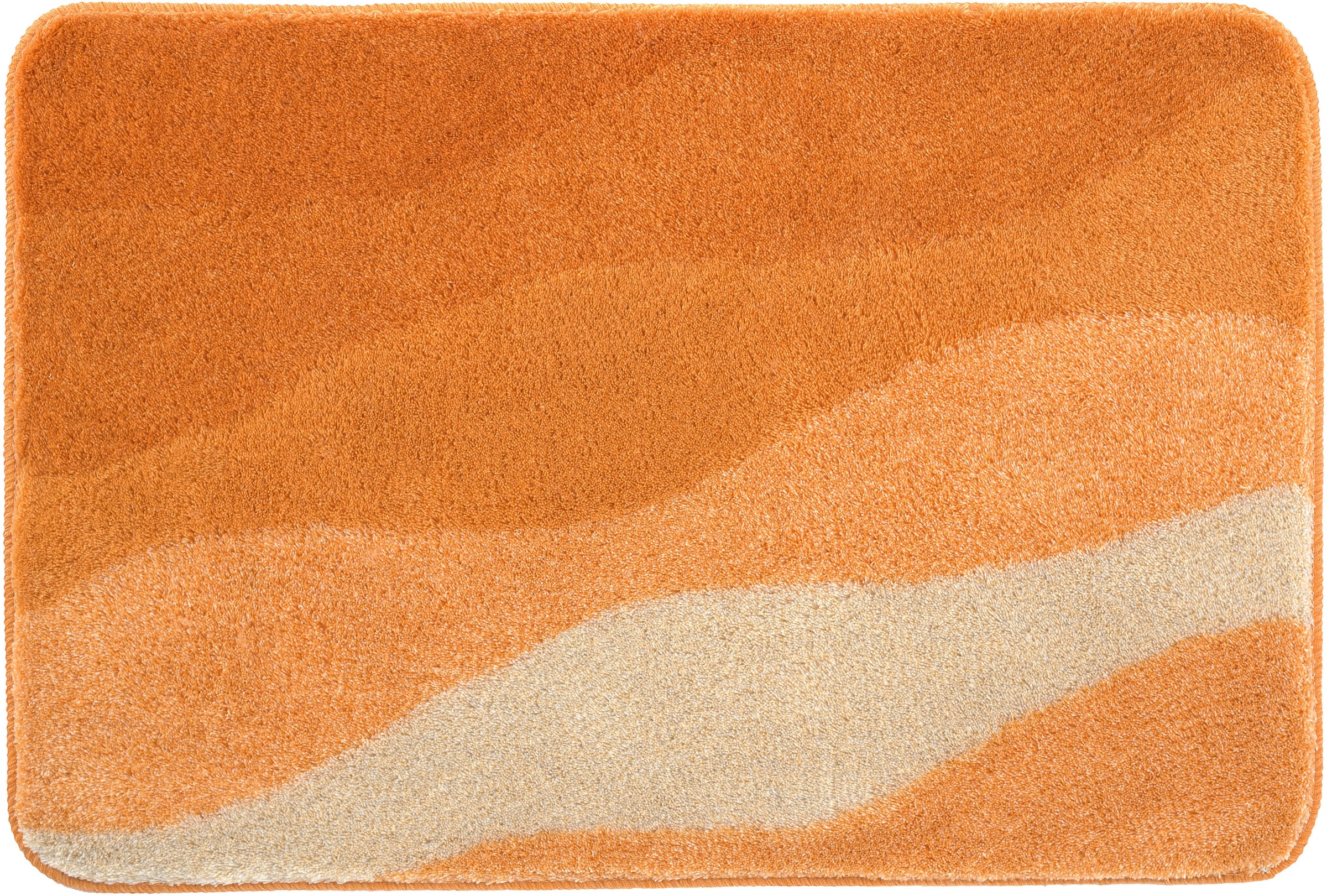Kleine Wolke Badematte »Malena«, rutschhemmend beschichtet, fußbodenheizungsgeeignet, Badteppich, modernes Wellen Design, Farbverlauf, waschbar
