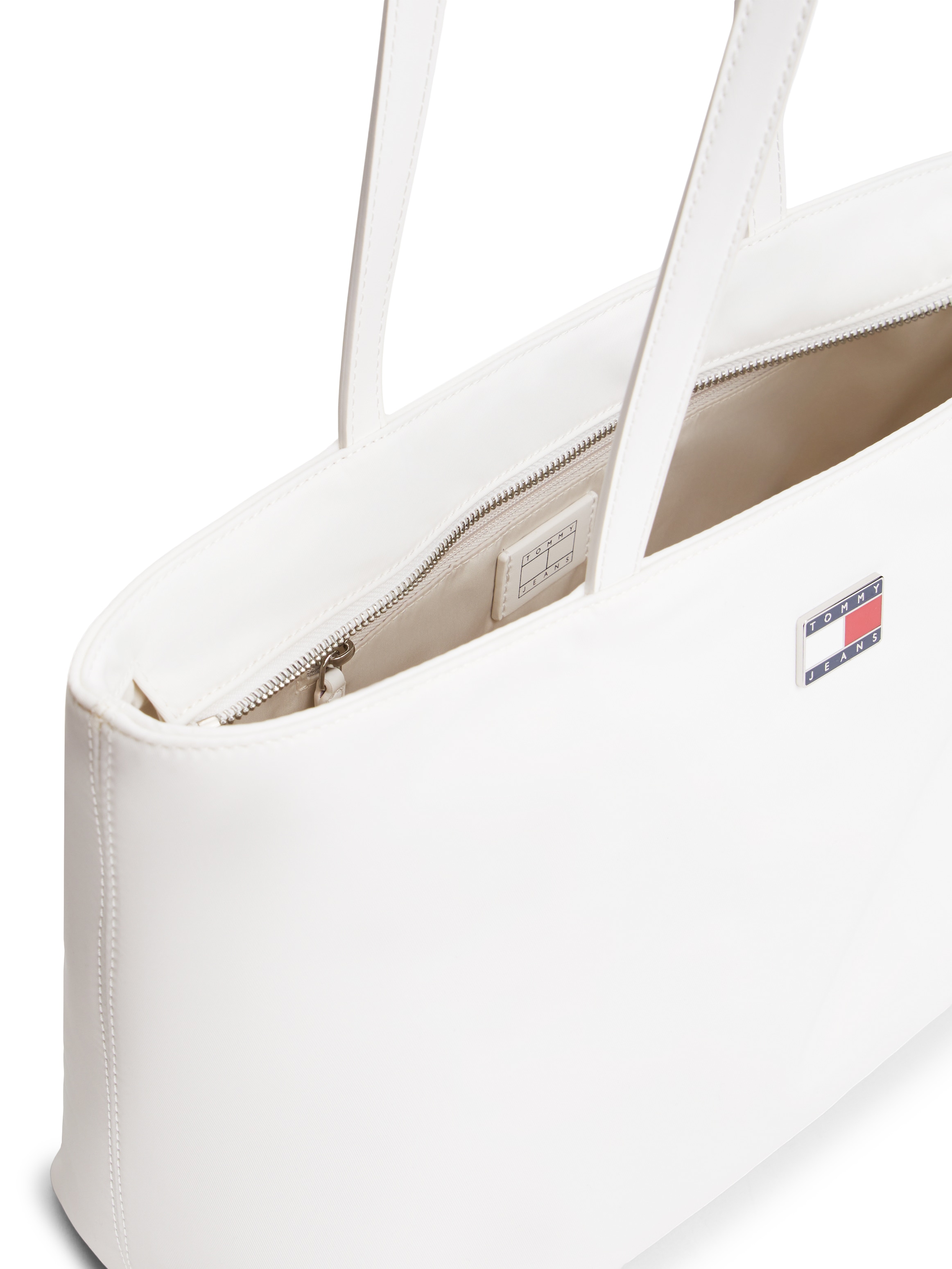 Tommy Jeans Tragetasche »TJW VALENTINES TOTE« , Damen Schultertasche, Shopper mit herzförmigem Anhänger