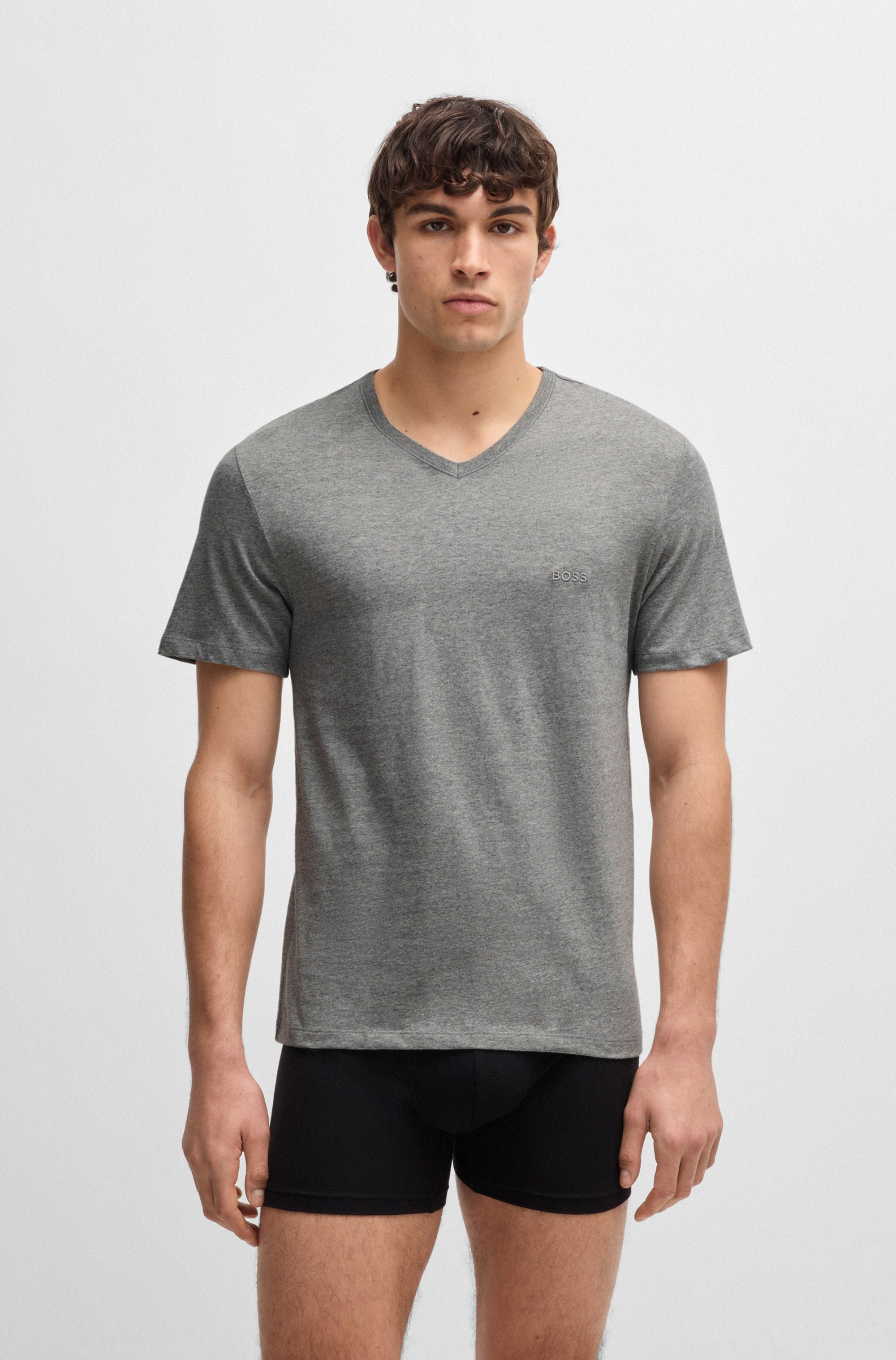 BOSS V-Shirt »T-Shirt VN 3P CO«, (Packung)
