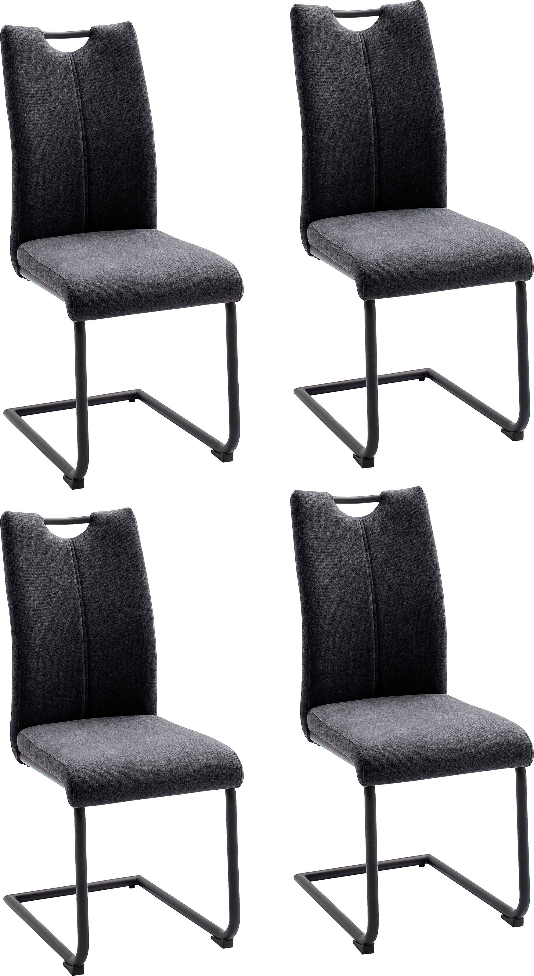 MCA furniture Freischwinger »Adana«, 4 St., (4er-Set), Belastbarkeit 120 kg günstig online kaufen