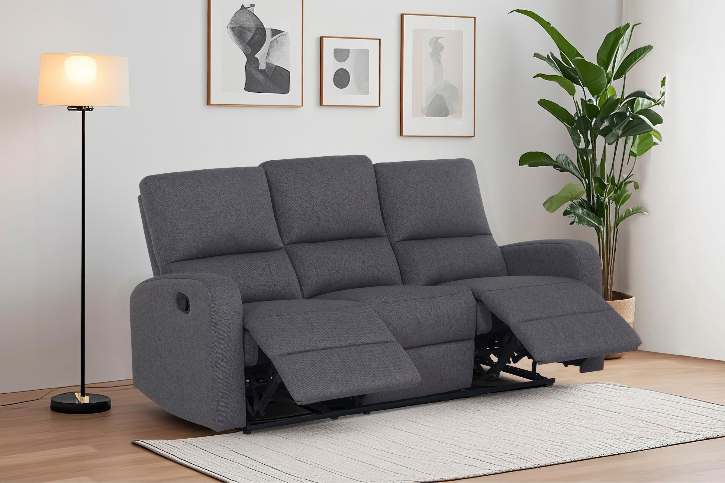 Home affaire 3-Sitzer »TOURNAY manuelle Relaxfunktion, Liegefunktion (105°- günstig online kaufen