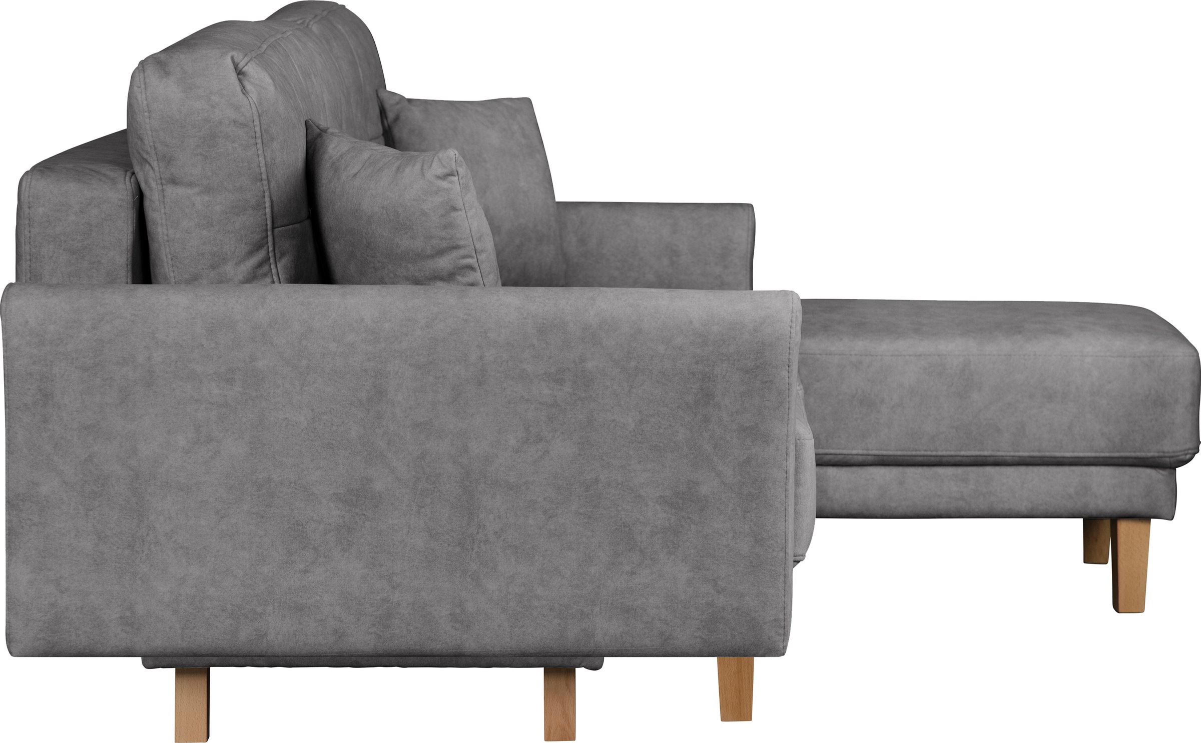Home affaire Ecksofa »TRIPLO optionale Schlafsofa mit Bettkasten, Maße B/T/H: 234/164/89 cm«, L-Form wahlweise mit Bettfunktion - Liegefläche 132x210 cm