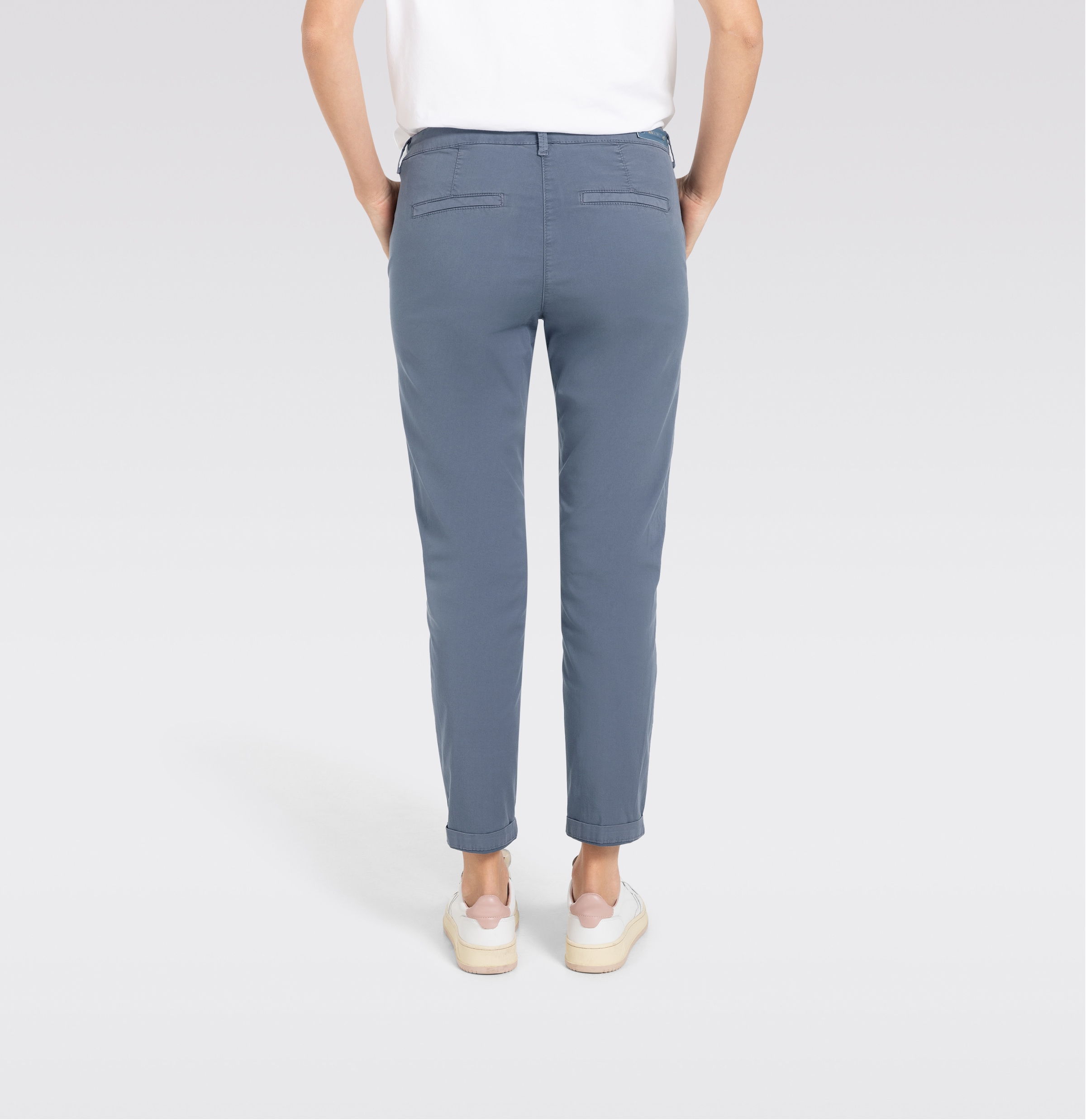 MAC Chinohose »CHINO turn up«, mit dezentem Glanz, elegant und sportiv zugleich
