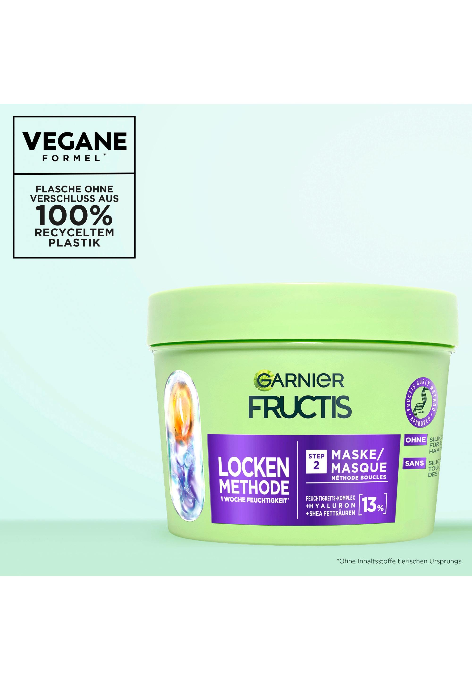 GARNIER Haarmaske »Garnier Fructis Locken Methode Maske (6er Pack)«