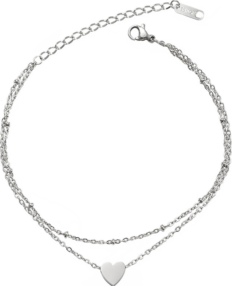 Firetti Fußketten Set »Schmuck Geschenk Körperschmuck Herz«