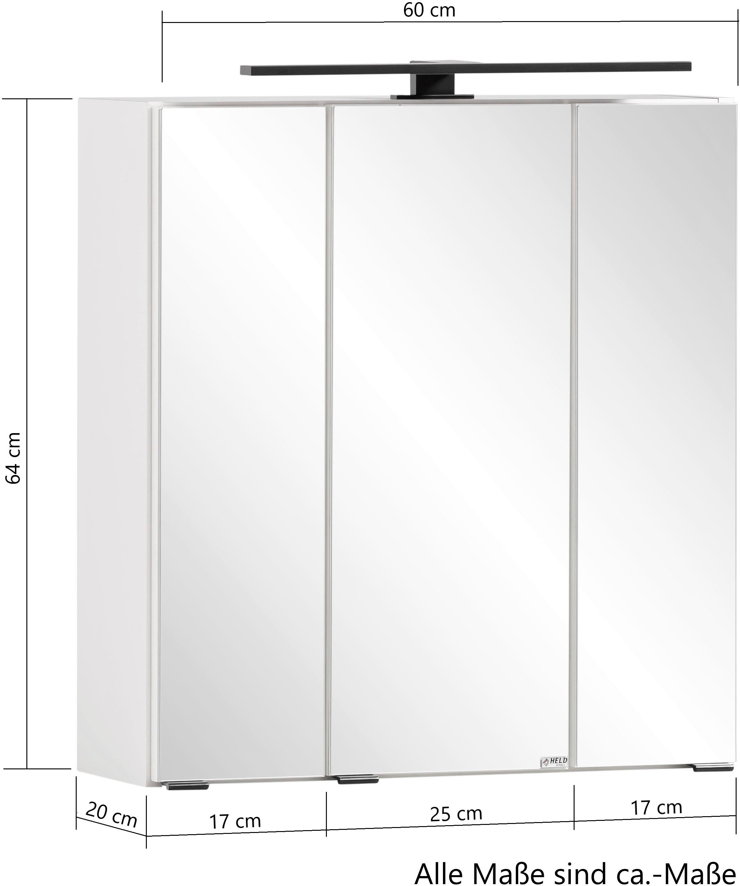 welltime Badmöbel-Set »Lana«, (Komplett-Set, 2 St.), Badezimmer-Set, 2-teilig, 60 cm breit