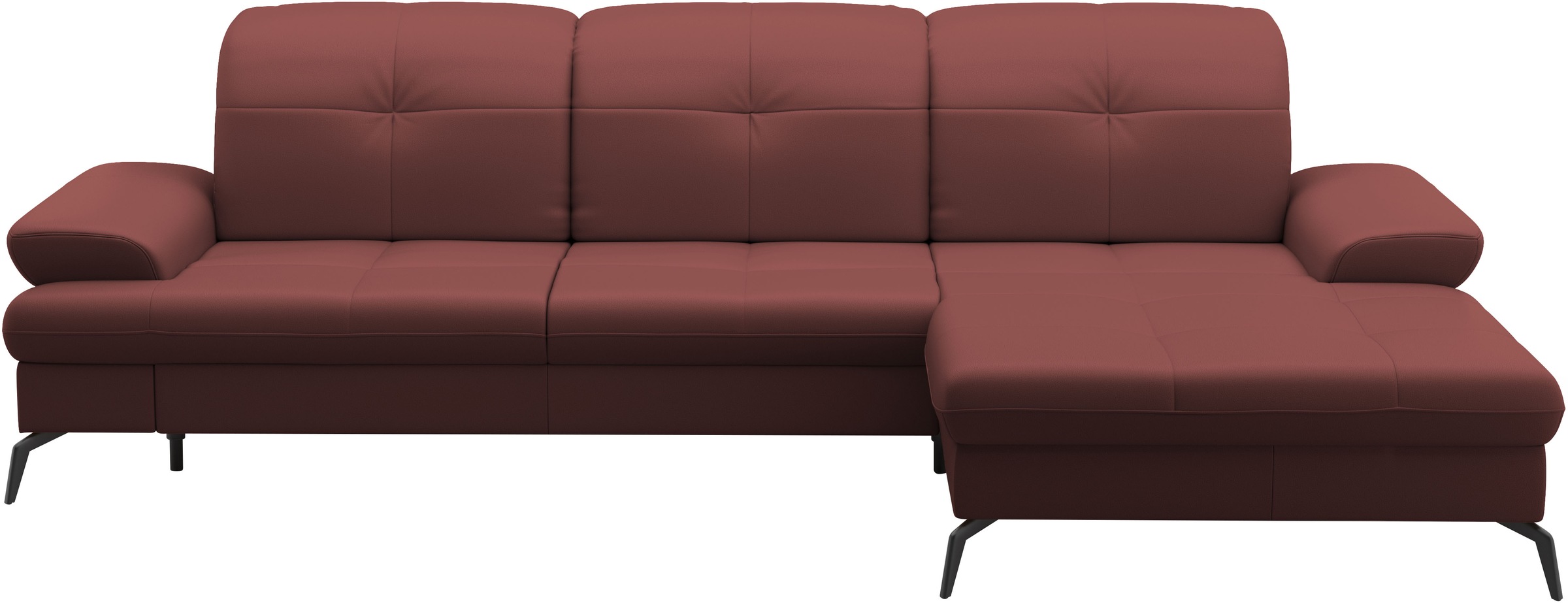 sit&more Ecksofa »Amica, L-Form, inkl. Sitztiefenverstellung & Armteilverstellung«, wahlweise mit Bettfunktion, Bettkasten und Kopfteilverstellung