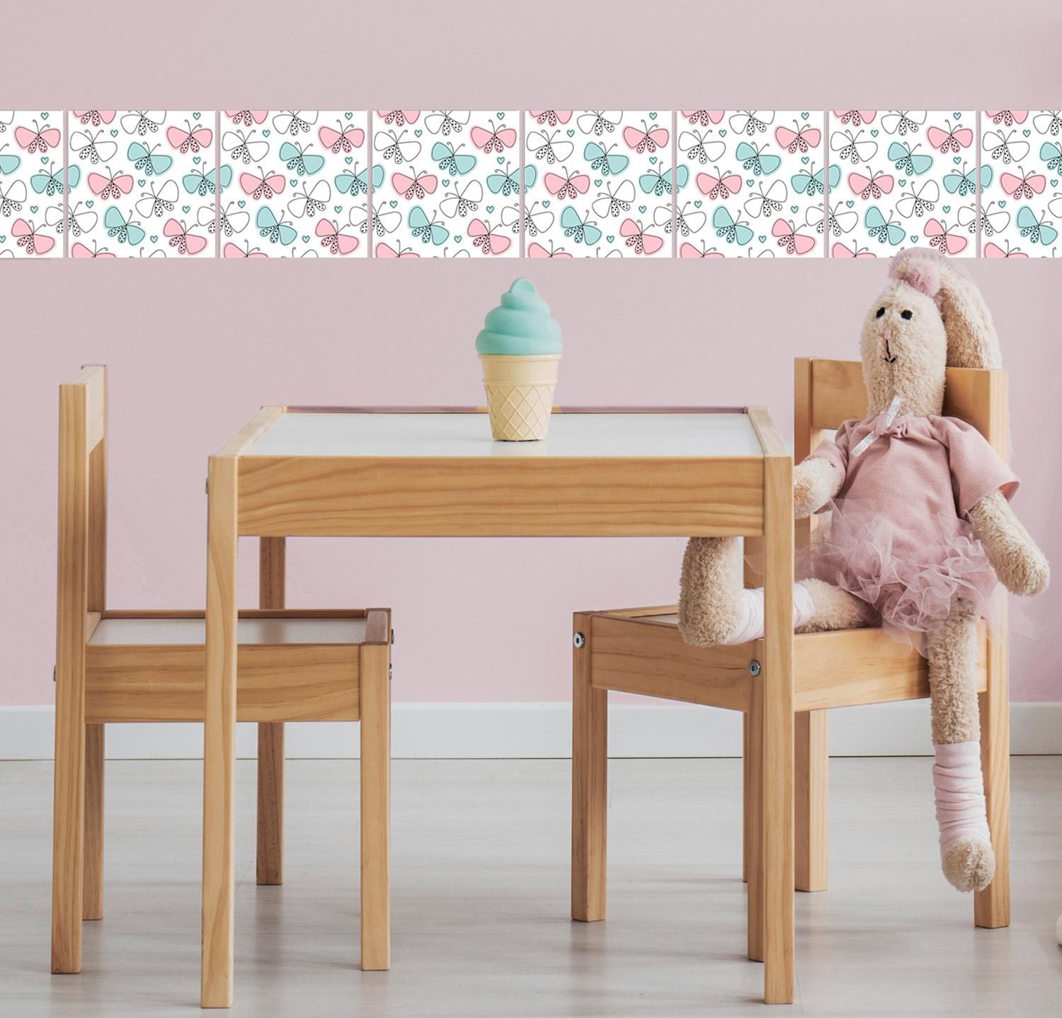 queence Fliesenaufkleber »Schmetterlinge«, Stickerfliesen, selbstklebend, Sticker, 12er Set