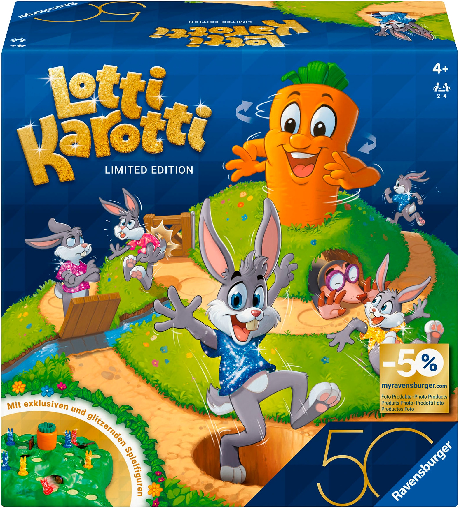 Ravensburger Spiel »Lotti Karotti - Sonderausgabe 50 Jahre blaues Dreieck«, Made in Europe