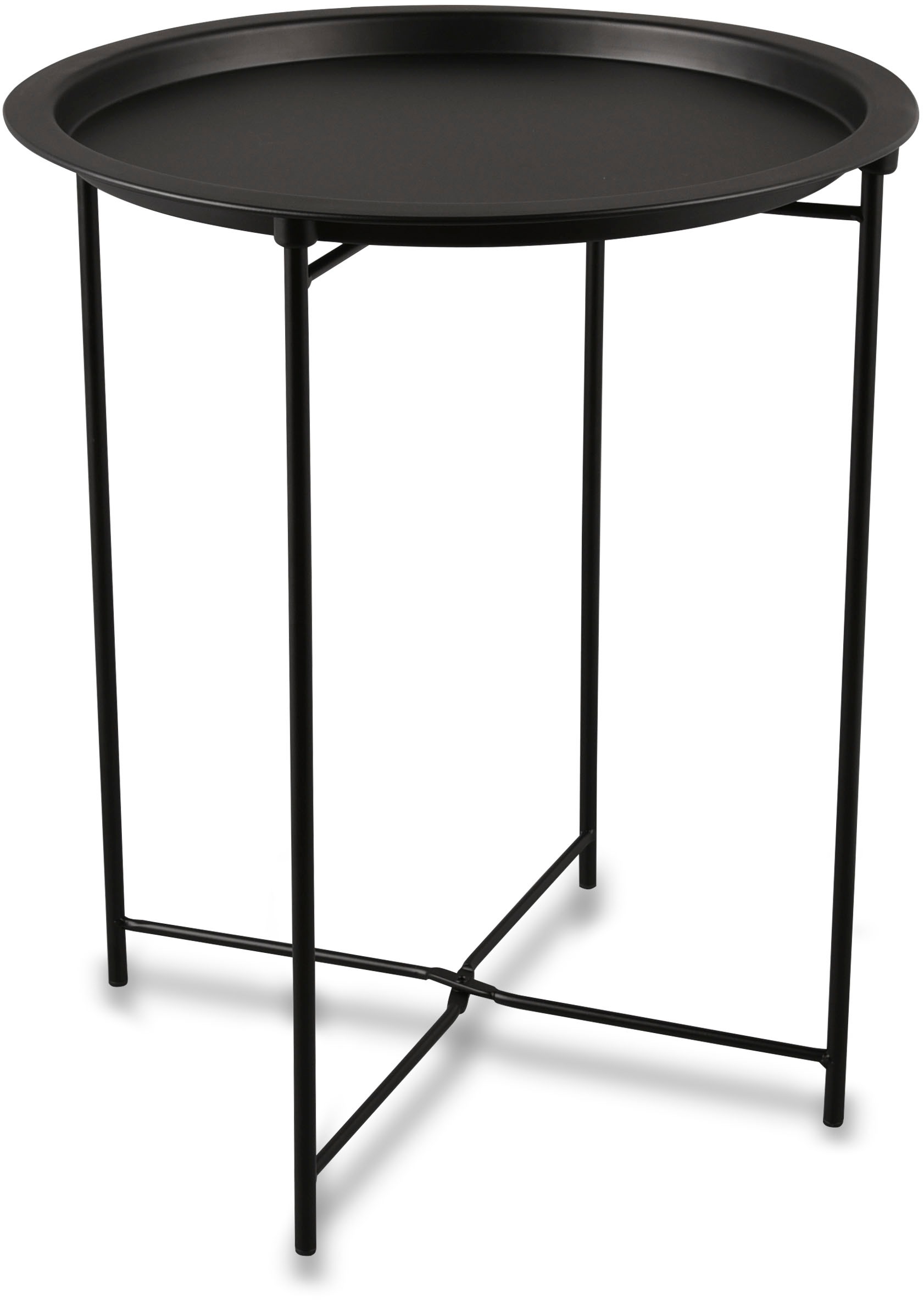 MIRRORS AND MORE Beistelltisch »Carolina«, (1 St.), schwarzes Metallgestell günstig online kaufen