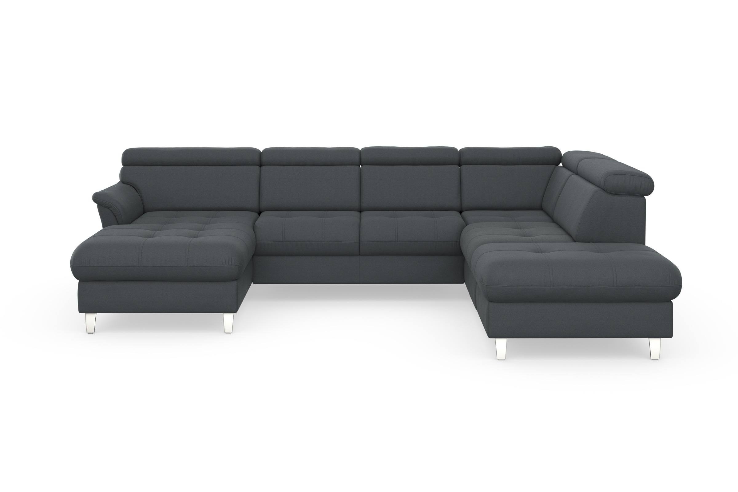 sit&more Wohnlandschaft »Marano U-Form«, inklusive Kopfteilverstellung, wahlweise mit Bettfunktion, Bettkasten