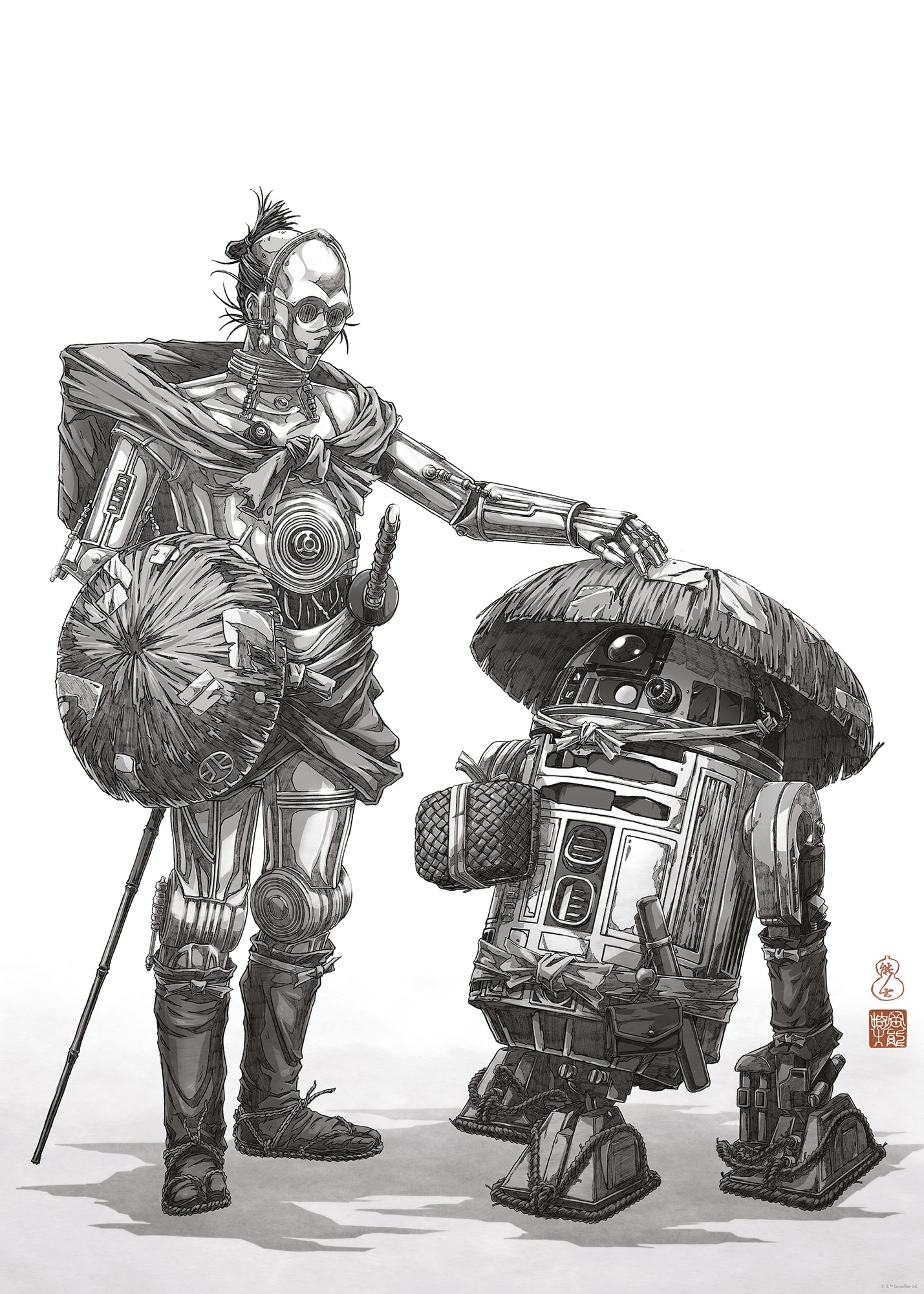 Komar Wandbild »Star Wars Vision Samurai Droids«, Disney, (Set, 1 St.), 50 x 70 cm (Breite x Höhe) - Kinderzimmer, Dekoration
