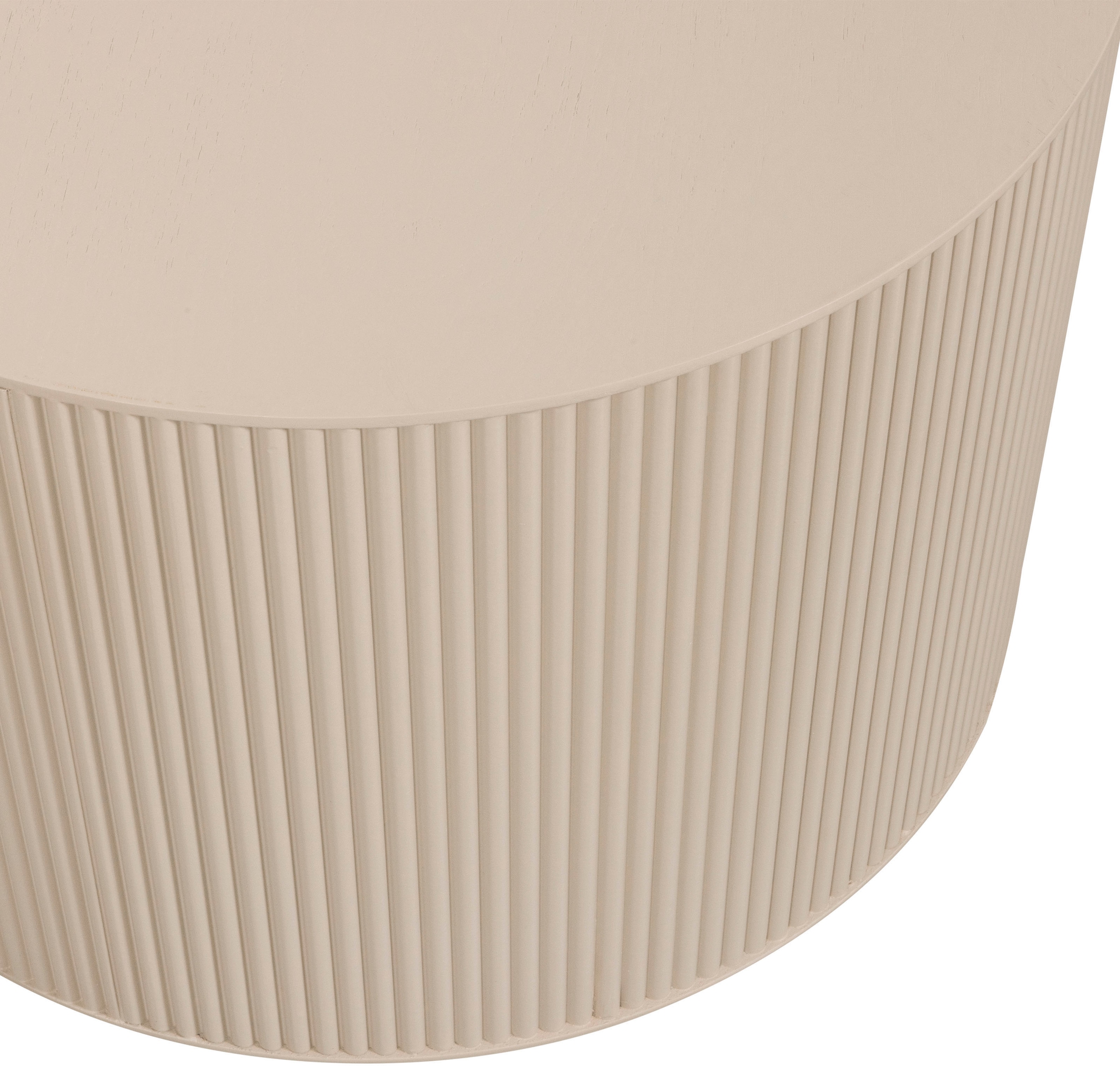 WOOOD Beistelltisch »Prague« runde Form, aus gepresstem Plattenmaterial, Höhe 40 x ø 60 cm