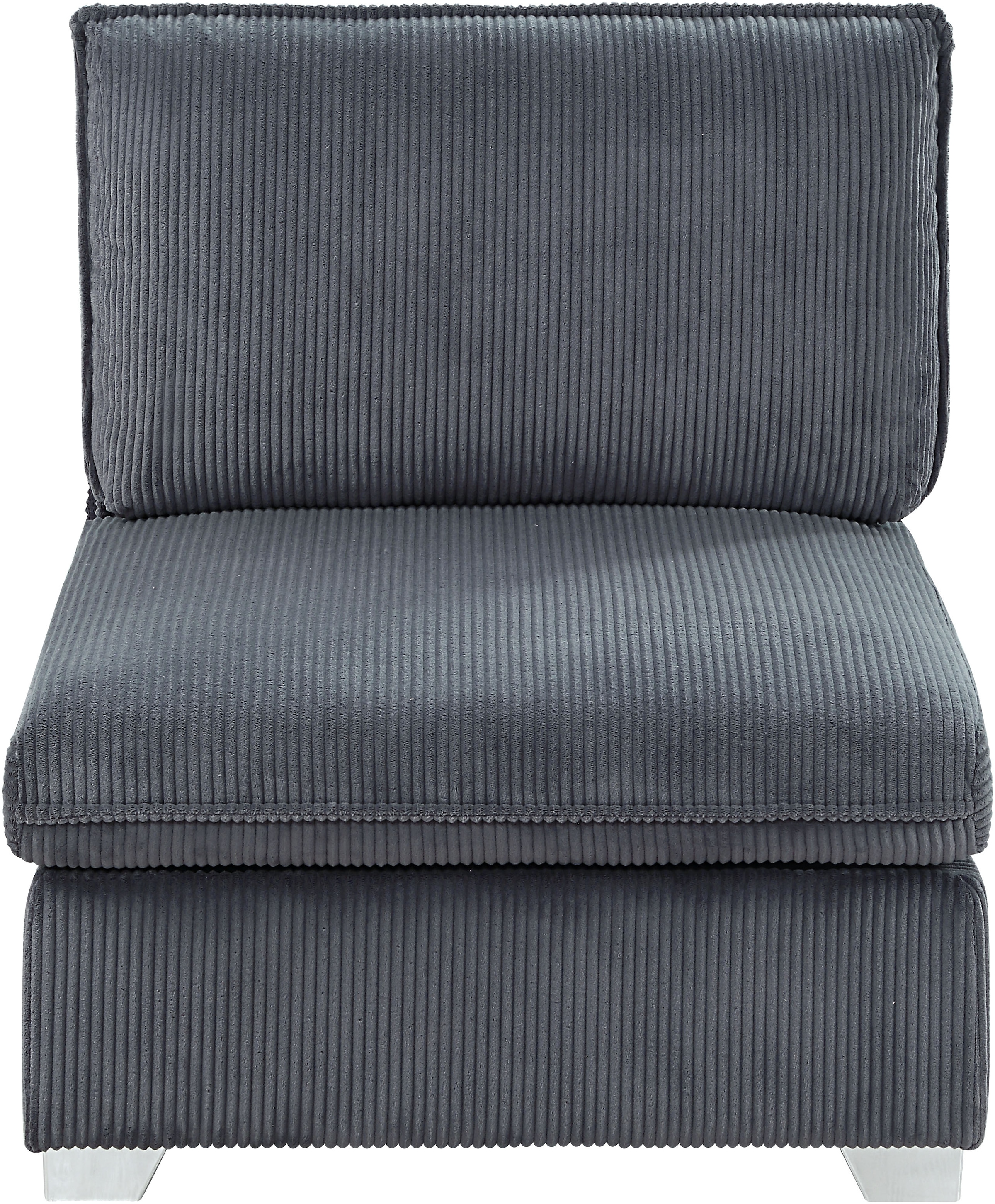 ATLANTIC home collection Wohnlandschaft, modularer 4-Sitzer mit 2 Hockern, weicher Cordbezug