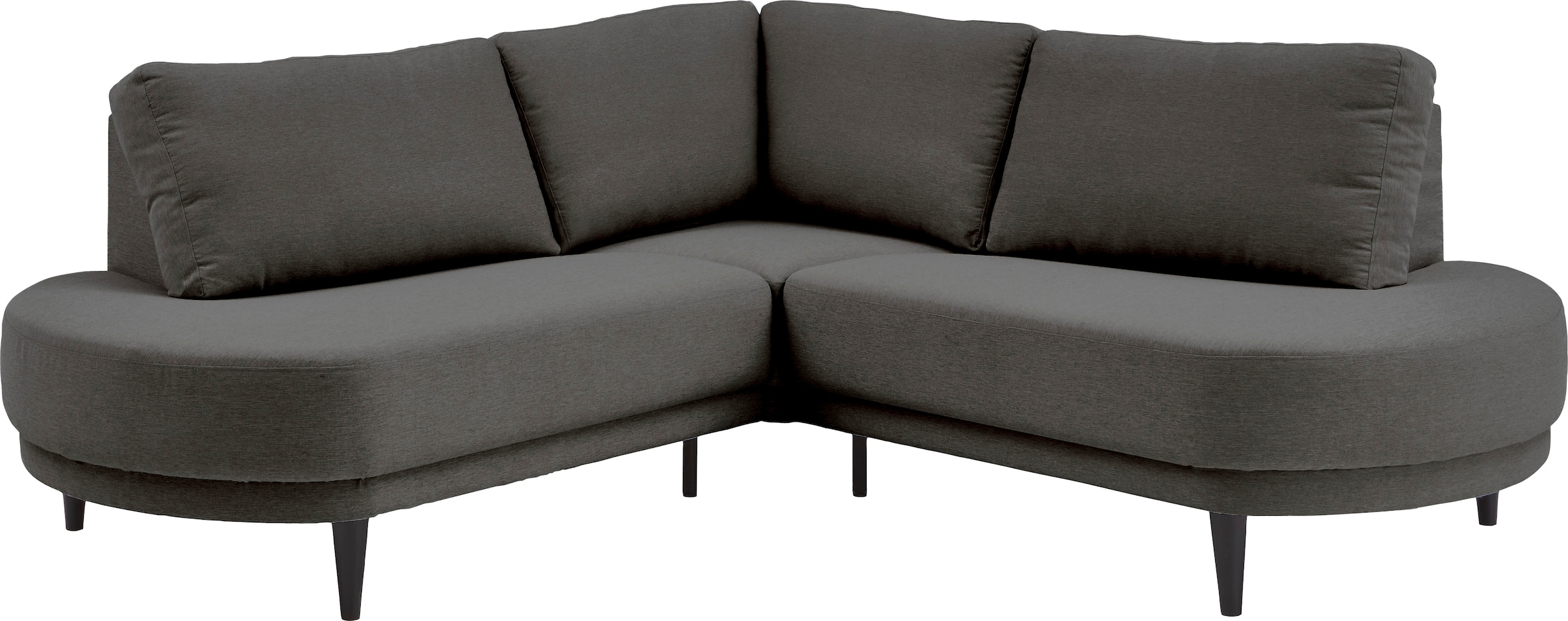 ATLANTIC home collection Ecksofa »Ronny L-Form« mit Wellenunterfederung, organische Formsprache, organisches Sofa